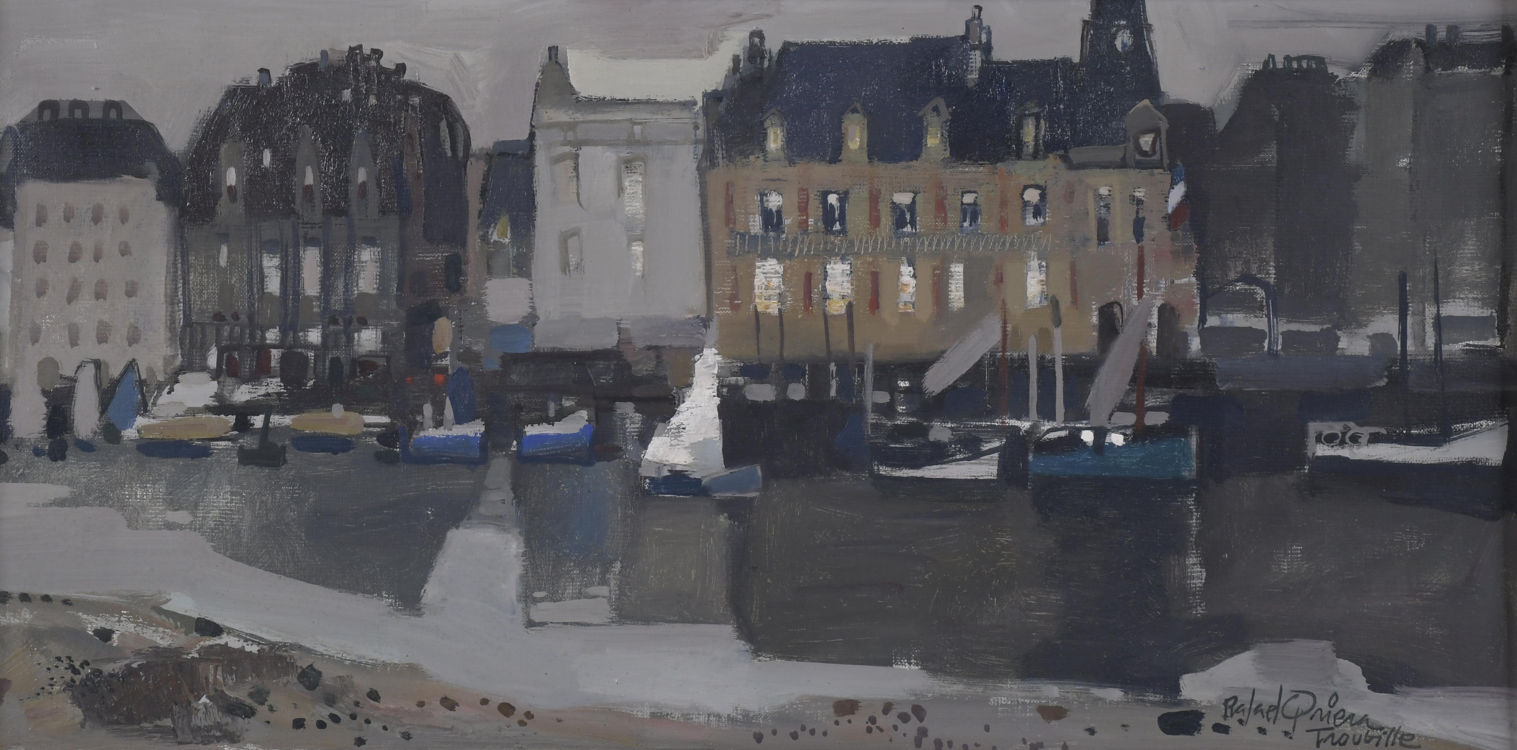 RAFAEL GRIERA (1934-2018).  "VIEW OF TROUVILLE".