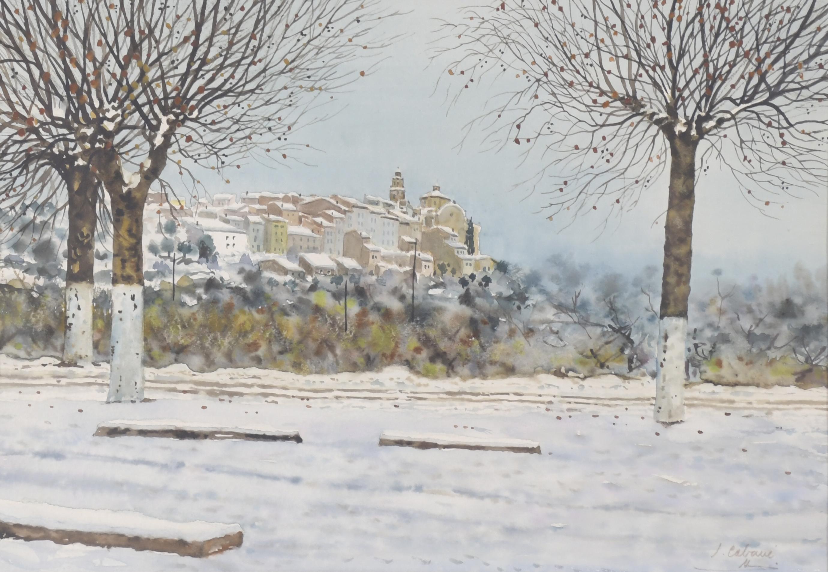 JOAQUIM CABANE MANAUTA (1922-1993). "TIVISSA NEVADA".