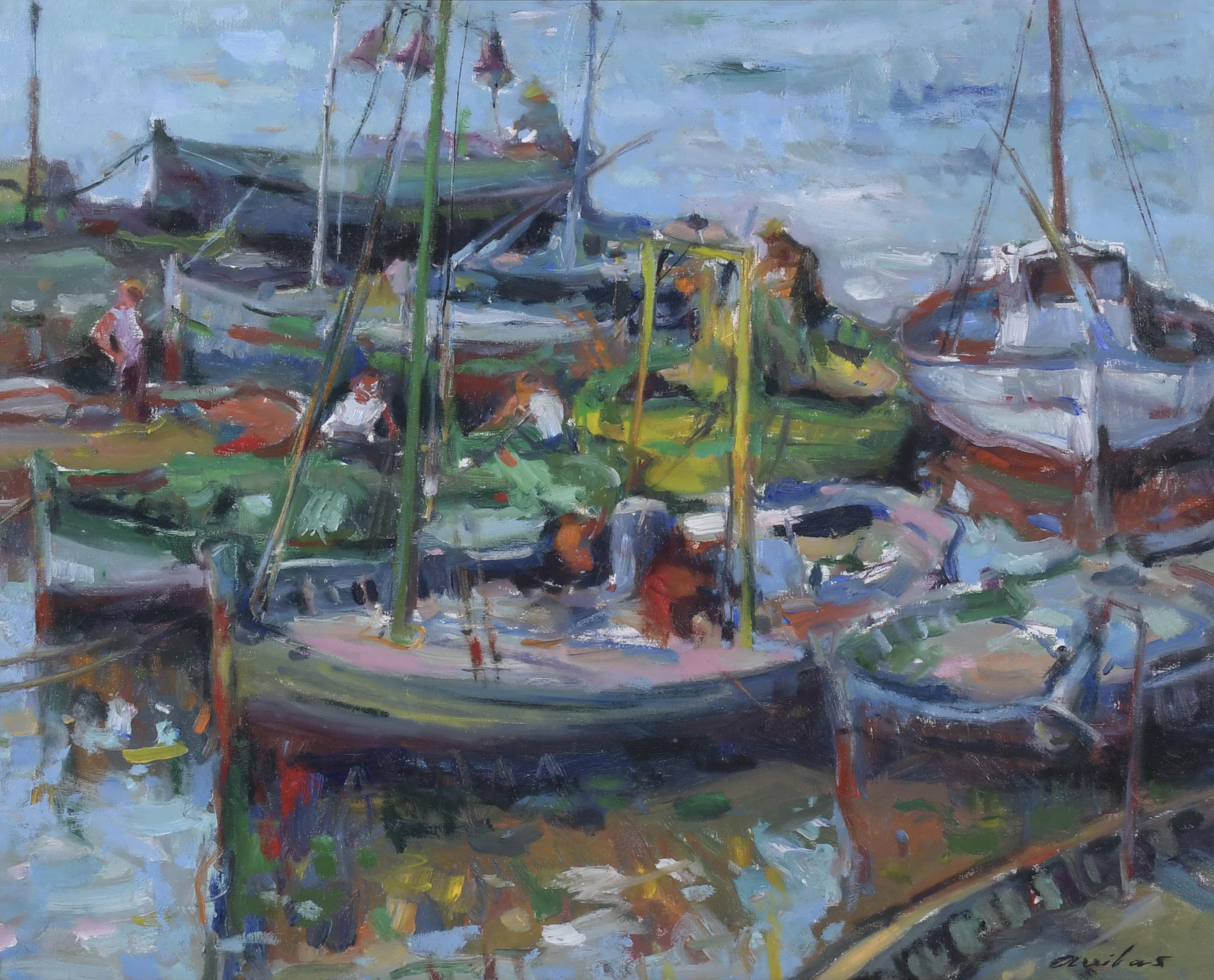 PERE ARRIBAS PEREZ (1924-1996) "BARCAS".