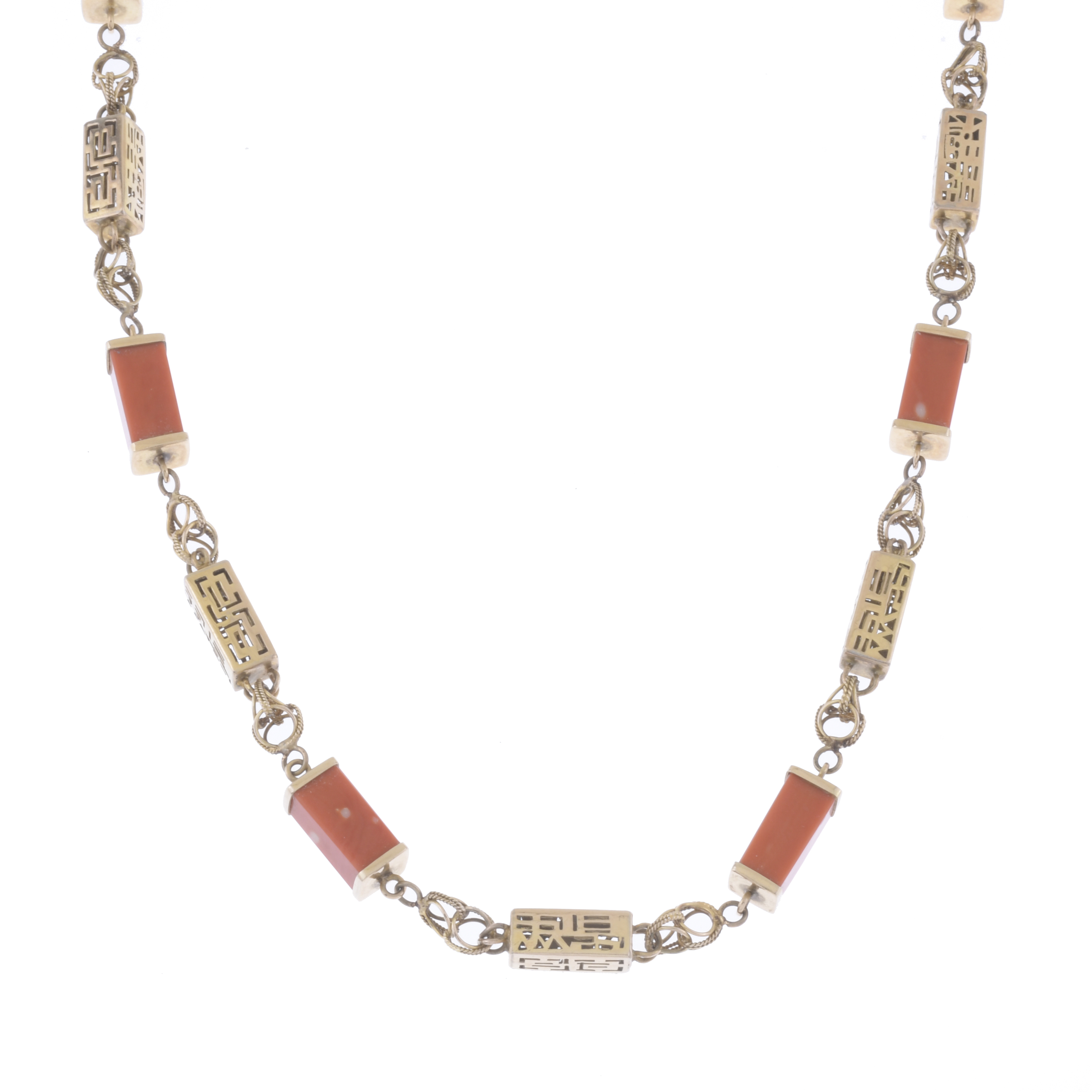 CORAL LONG NECKLACE