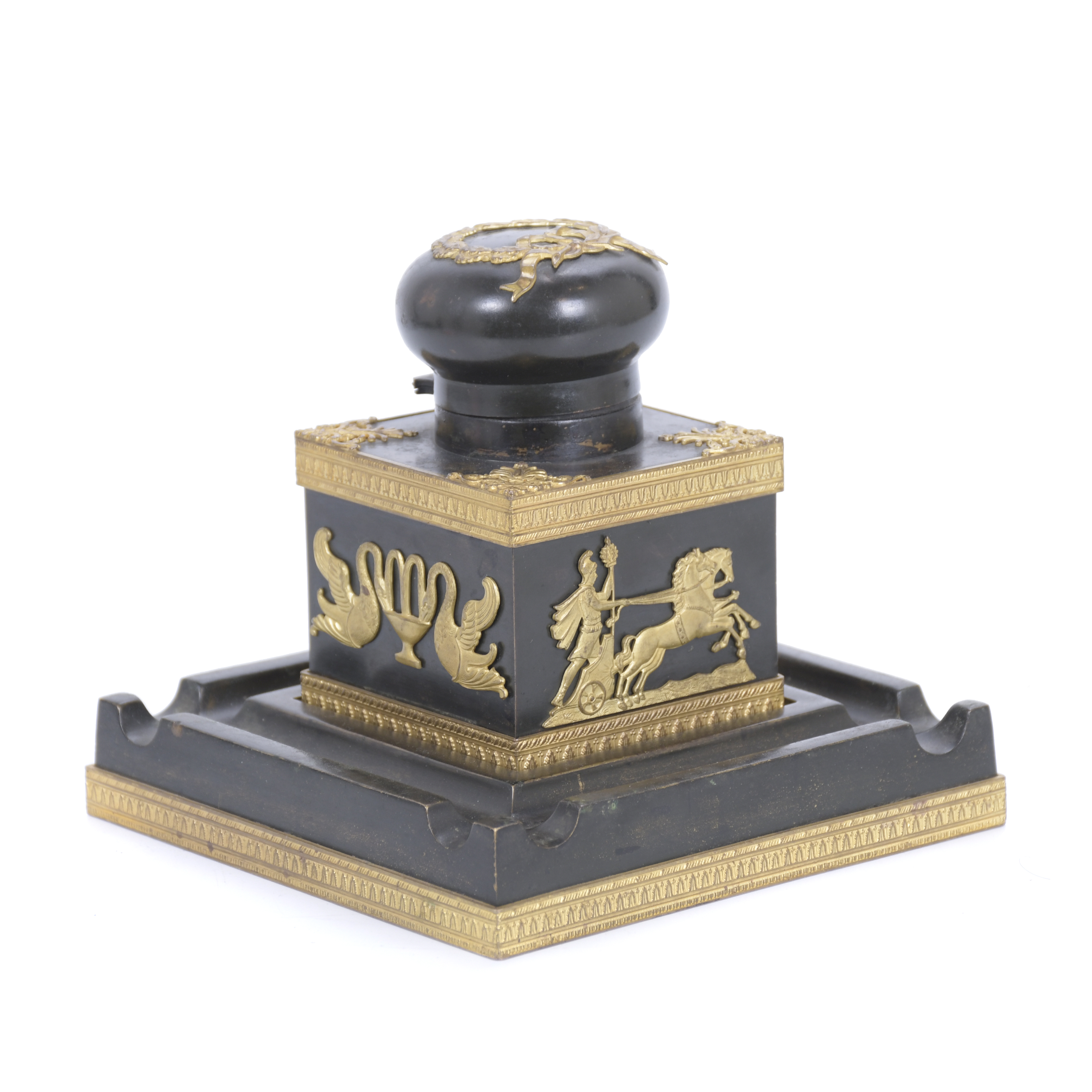 AFTER THOMIR&#39;S MODEL. FRENCH EMPIRE INKWELL, CIRCA 1800.