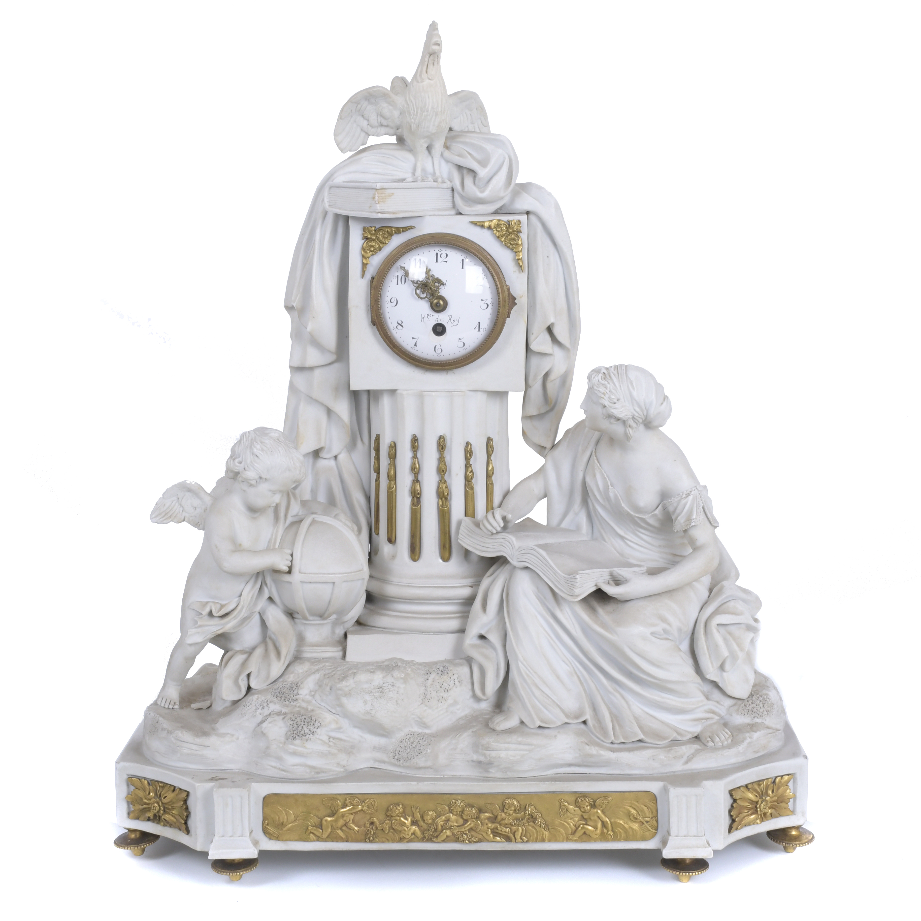 NAPOLEON III TABLE CLOCK, MID 19TH CENTURY. 