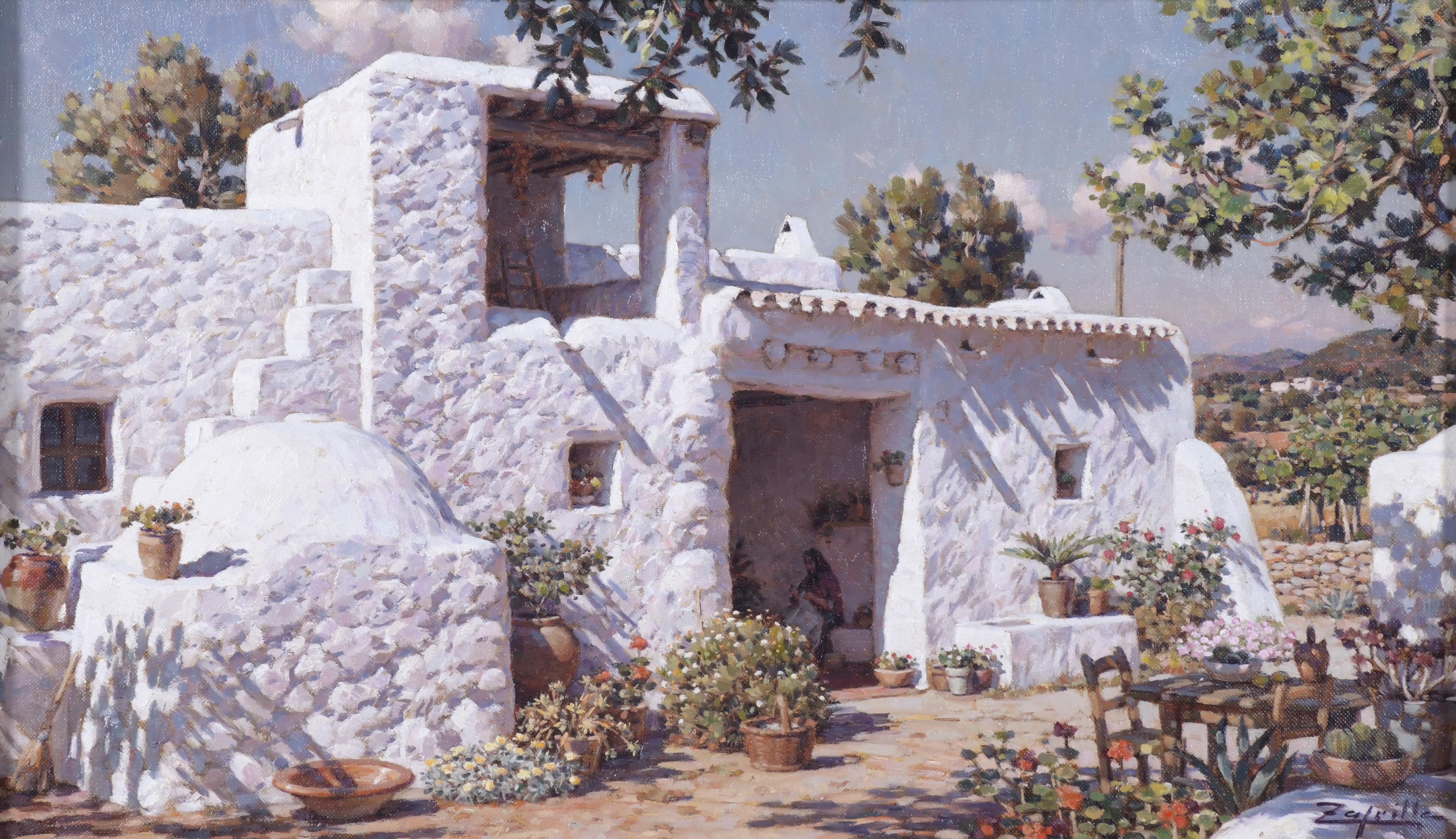 LUIS ZAFRILLA (20TH CENTURY).  "WHITE HOUSE", Ibiza.