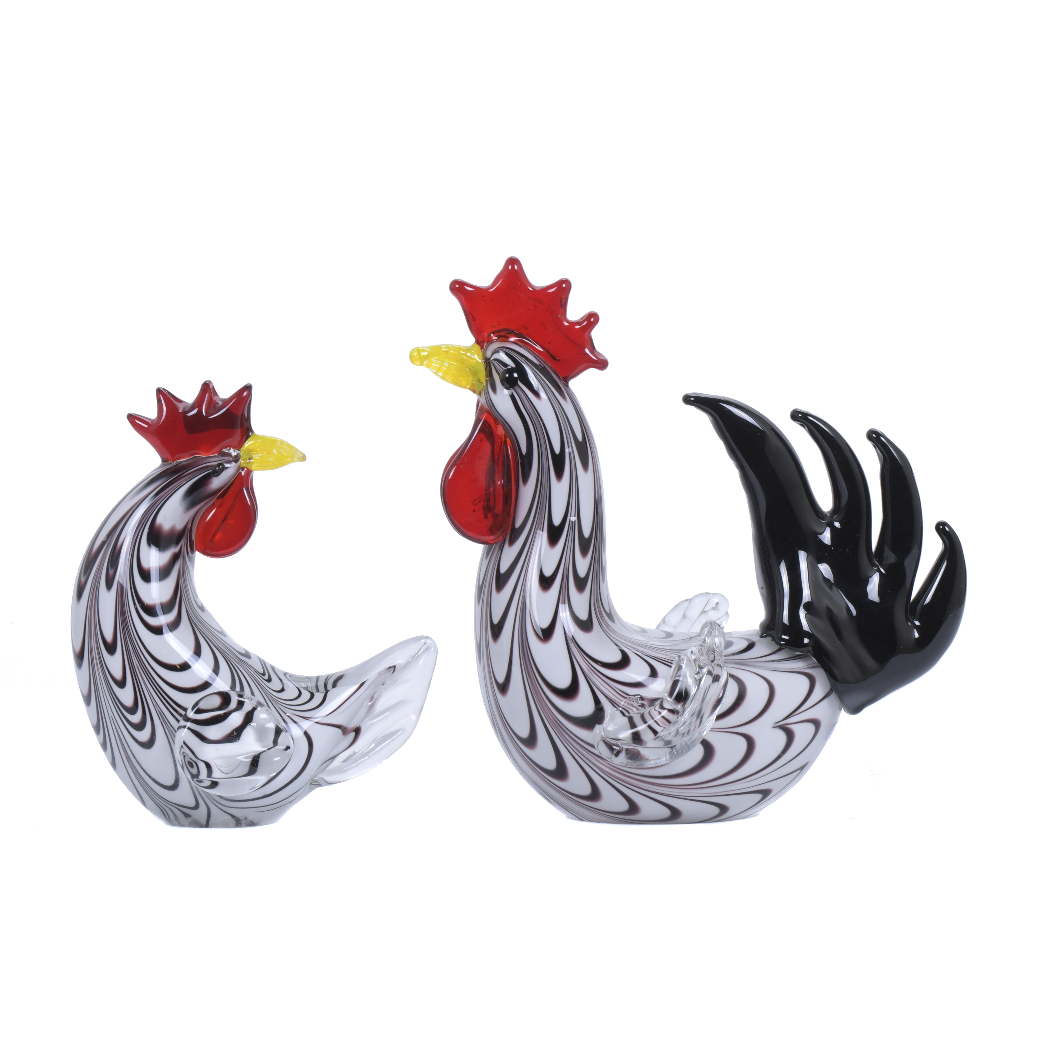 PAREJA DE GALLO Y GALLINA, SIGLO XX.