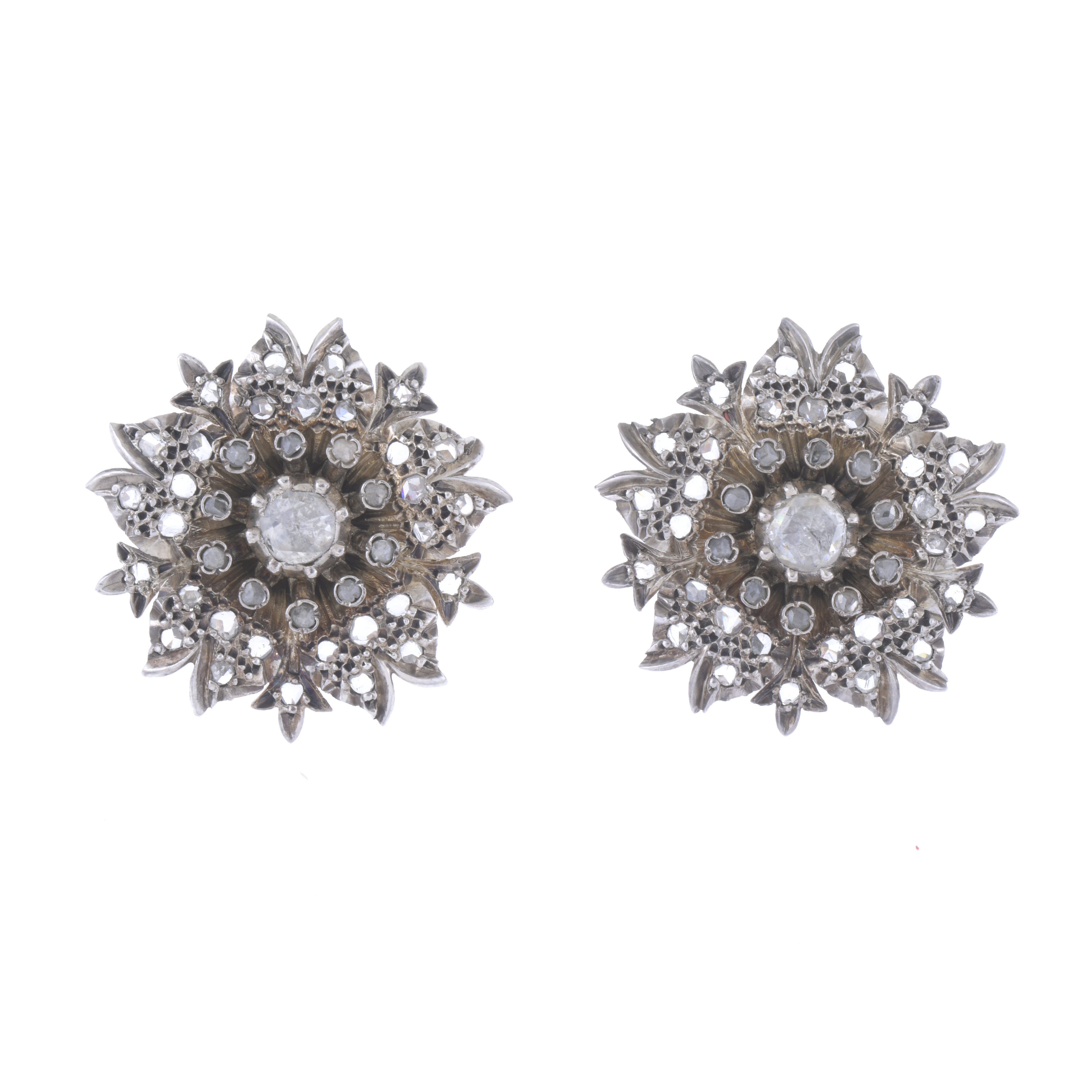 PENDIENTES BELLE ÉPOQUE FRANCESES. CIRCA 1895-1905