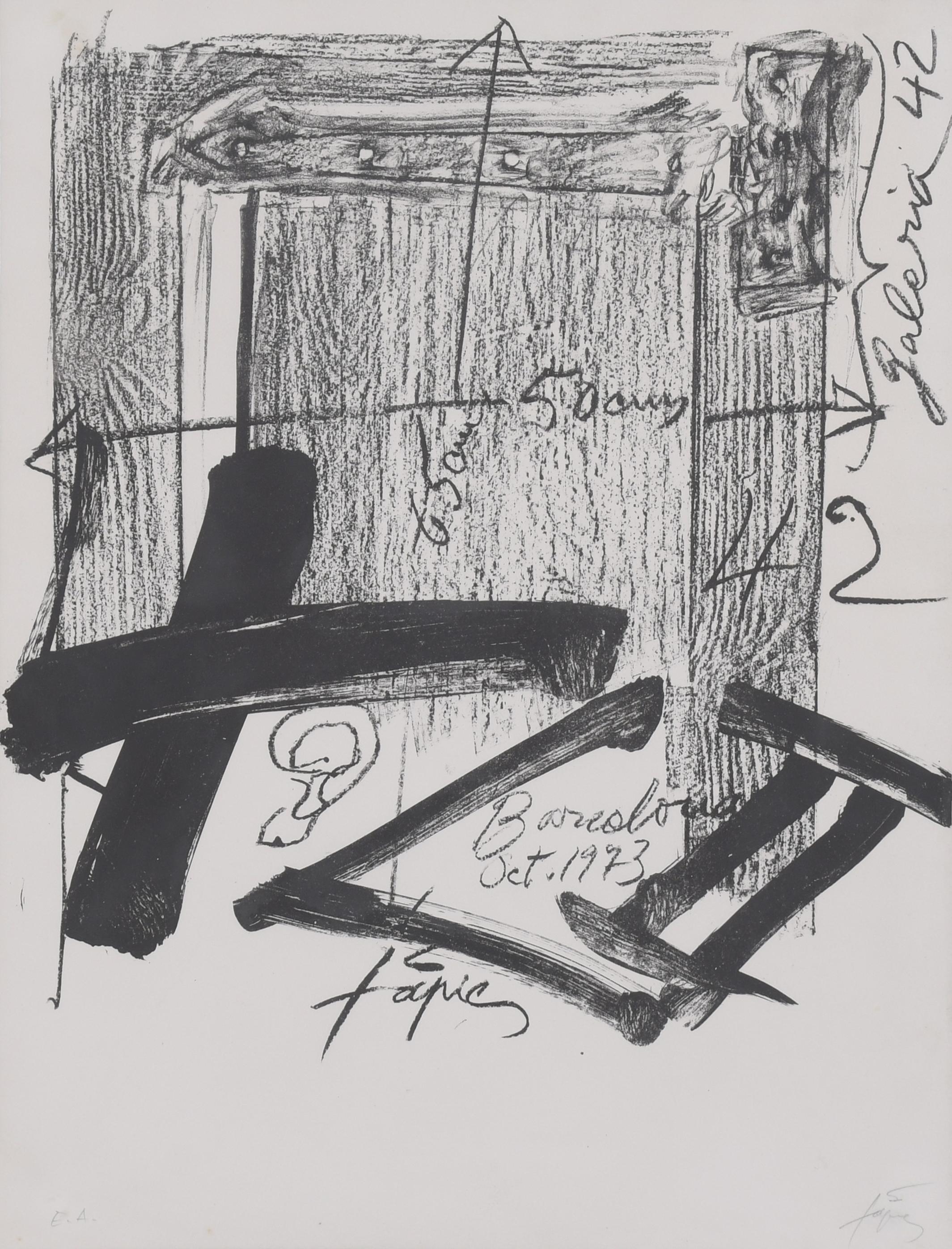 ANTONI TÀPIES (1923-2012). Litografía.