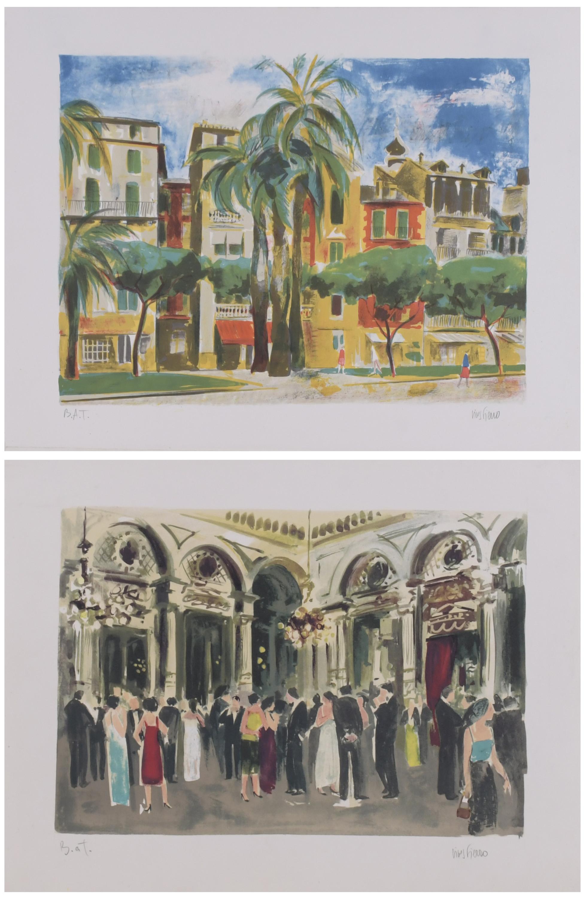 ANTONI VIVES FIERRO (1940). Set of 2 lithographs.