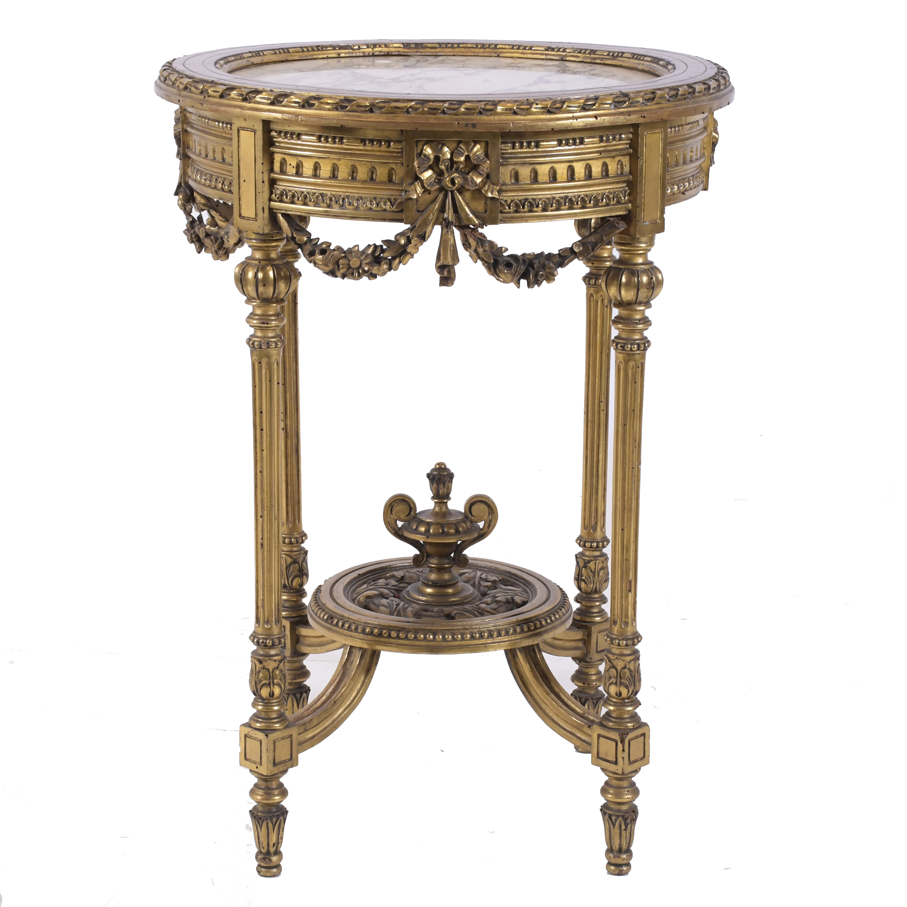 LOUIS XVI STYLE GUERIDON, 20TH CENTURY. 