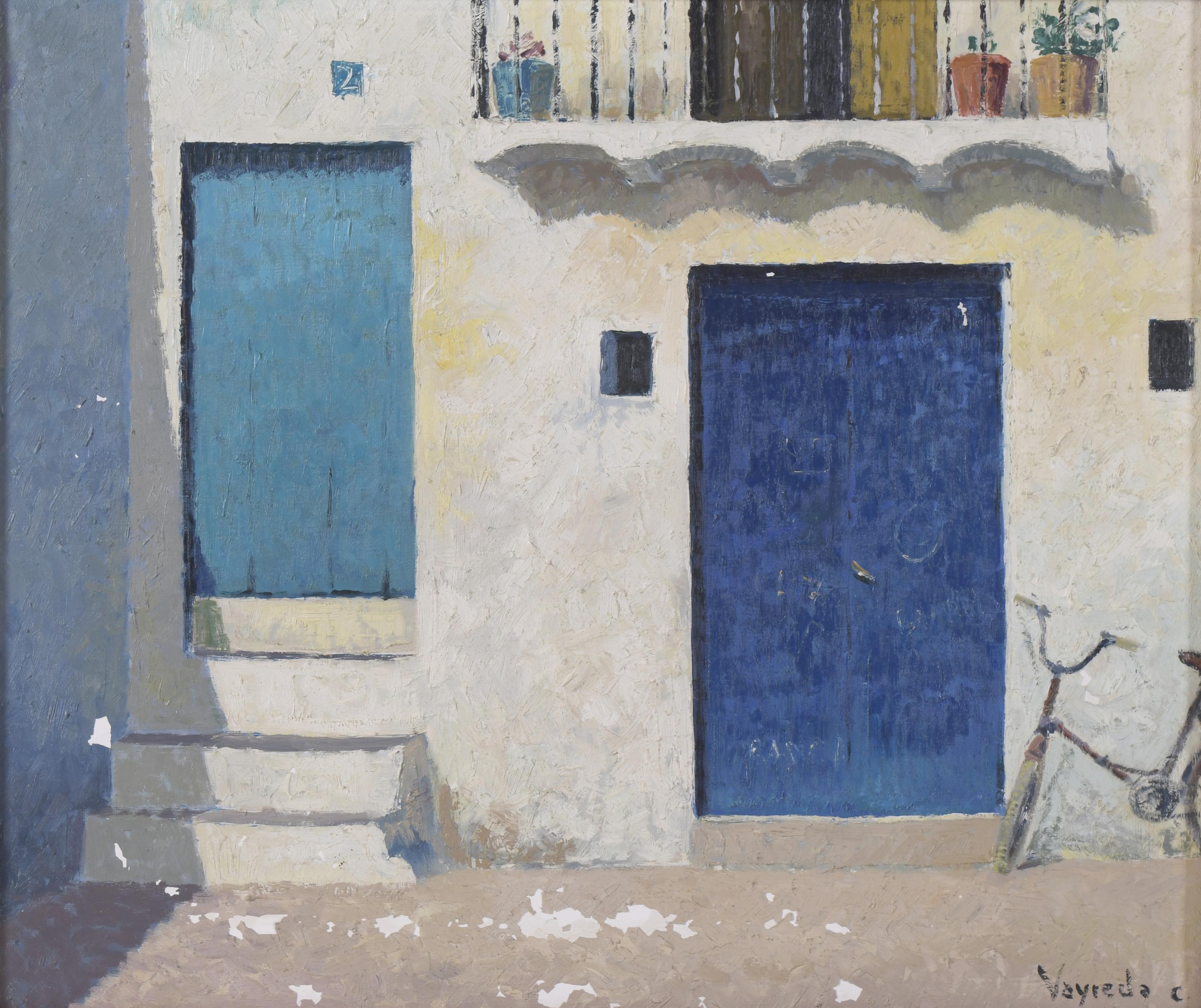 JOSEP M. VAYREDA CANADELL (1932-2001). "BLUE DOORS IN IBIZA