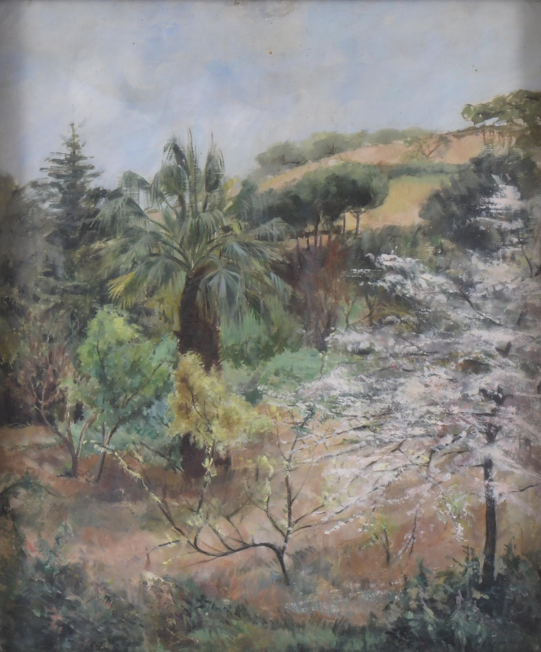 RAMON CAPMANY (1899-1992). "PAISAJE ARBOLADO".