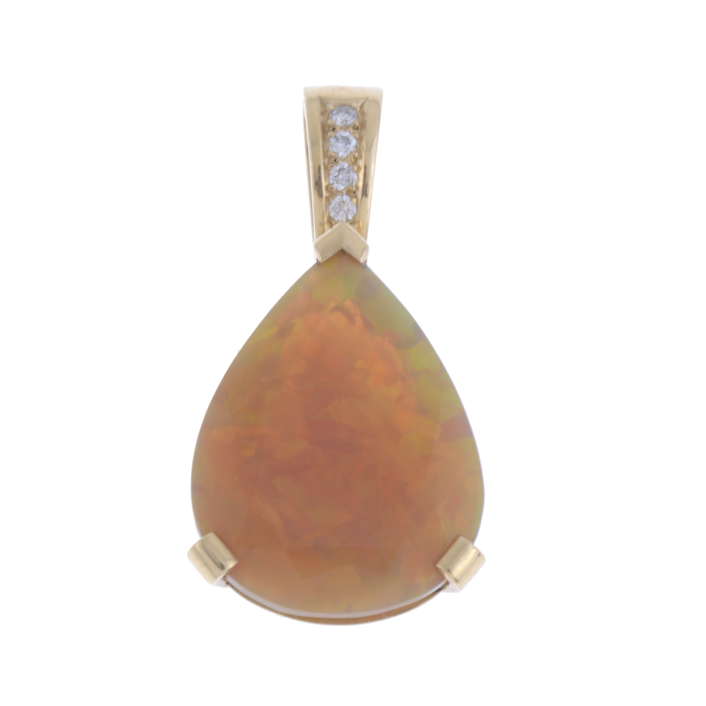 PENDANT WITH OPAL AND DIAMONDS 