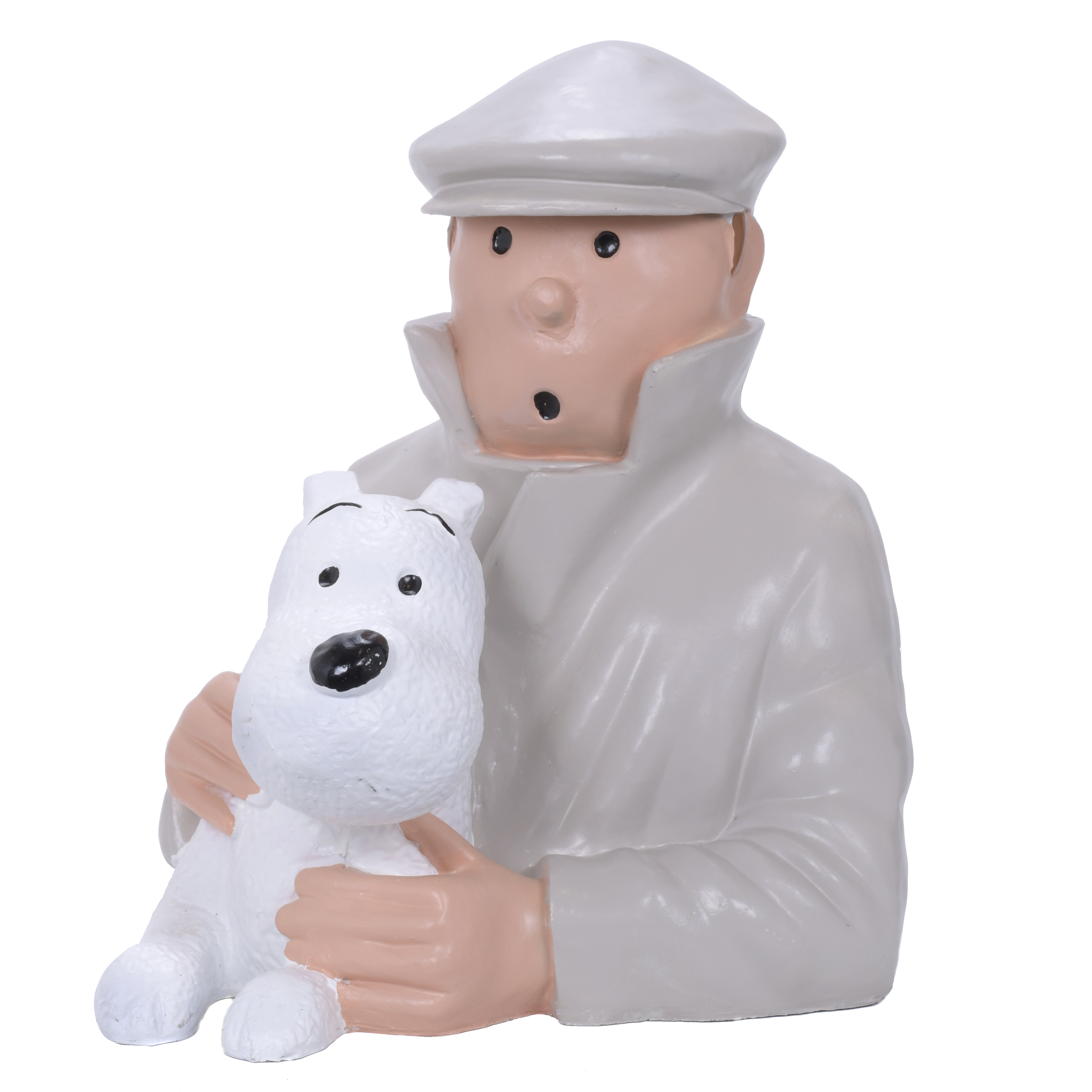 "BUST OF TINTIN AND MILU". 