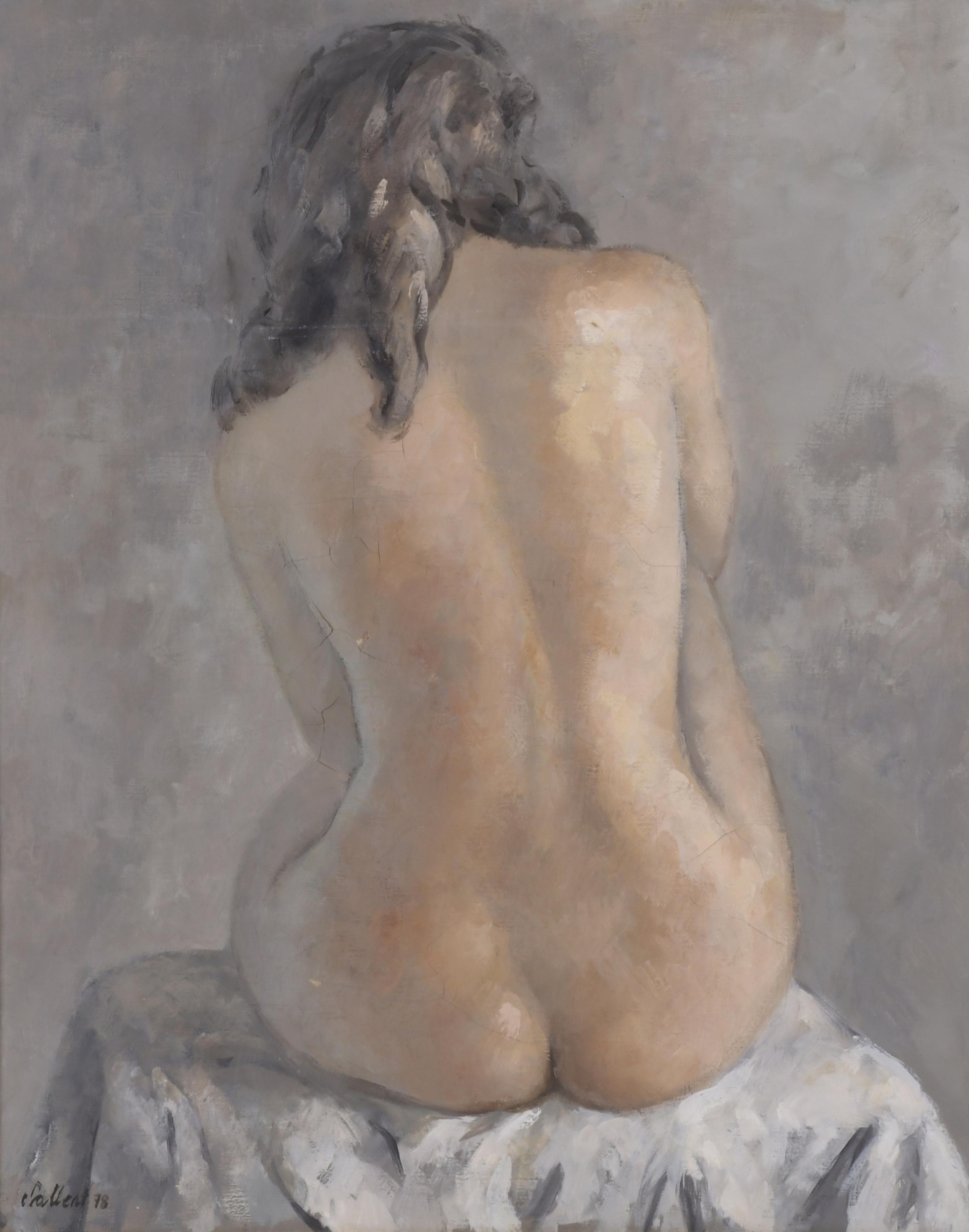 LLUISA SALLENT (1934).  "FEMALE NUDE FROM BEHIND", 1978.