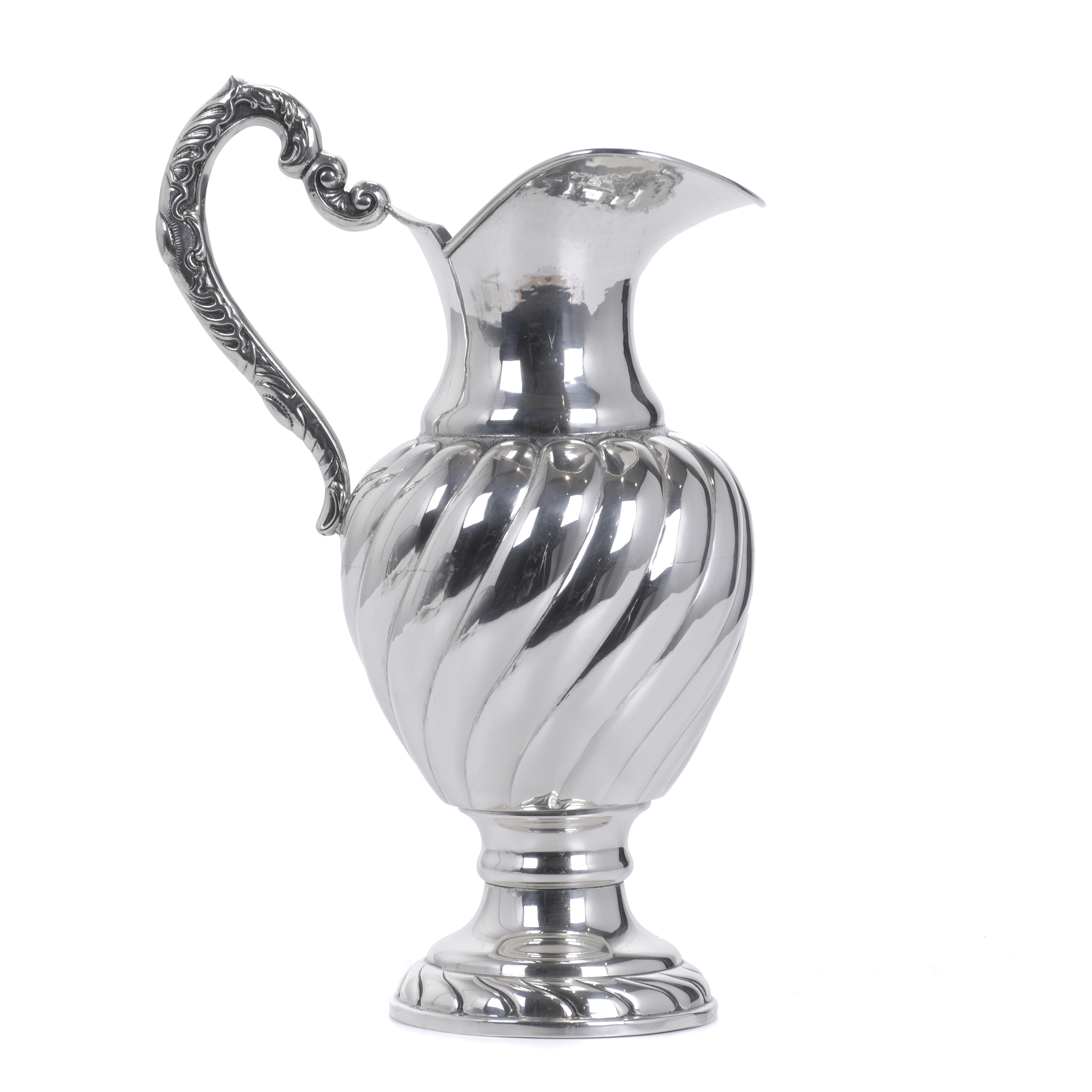 ORNAMENTAL SILVER JUG, 1940 - 1950. 