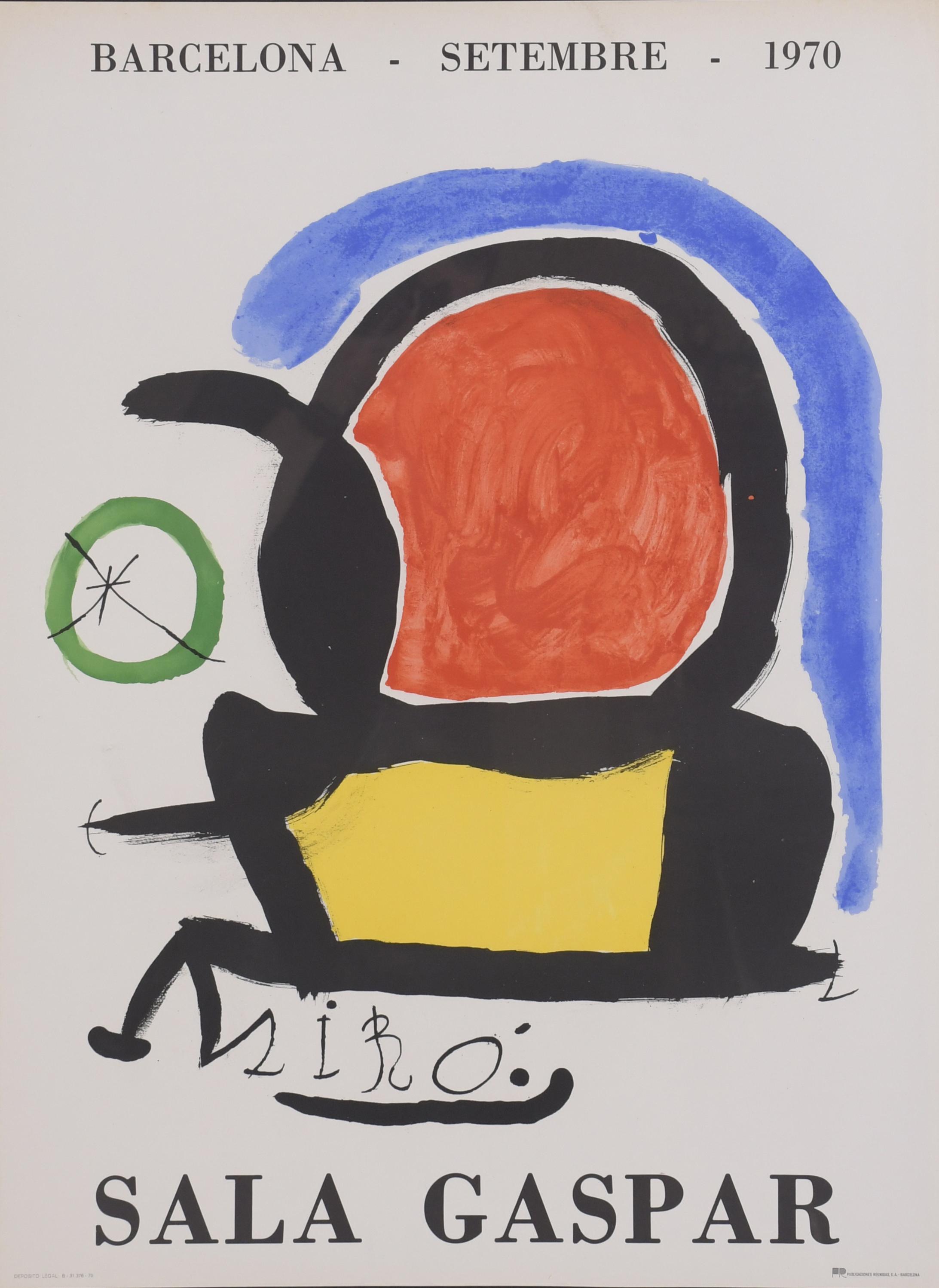 JOAN MIRÓ (1893-1983). POSTER FOR AN EXHIBITION AT SALA GAS