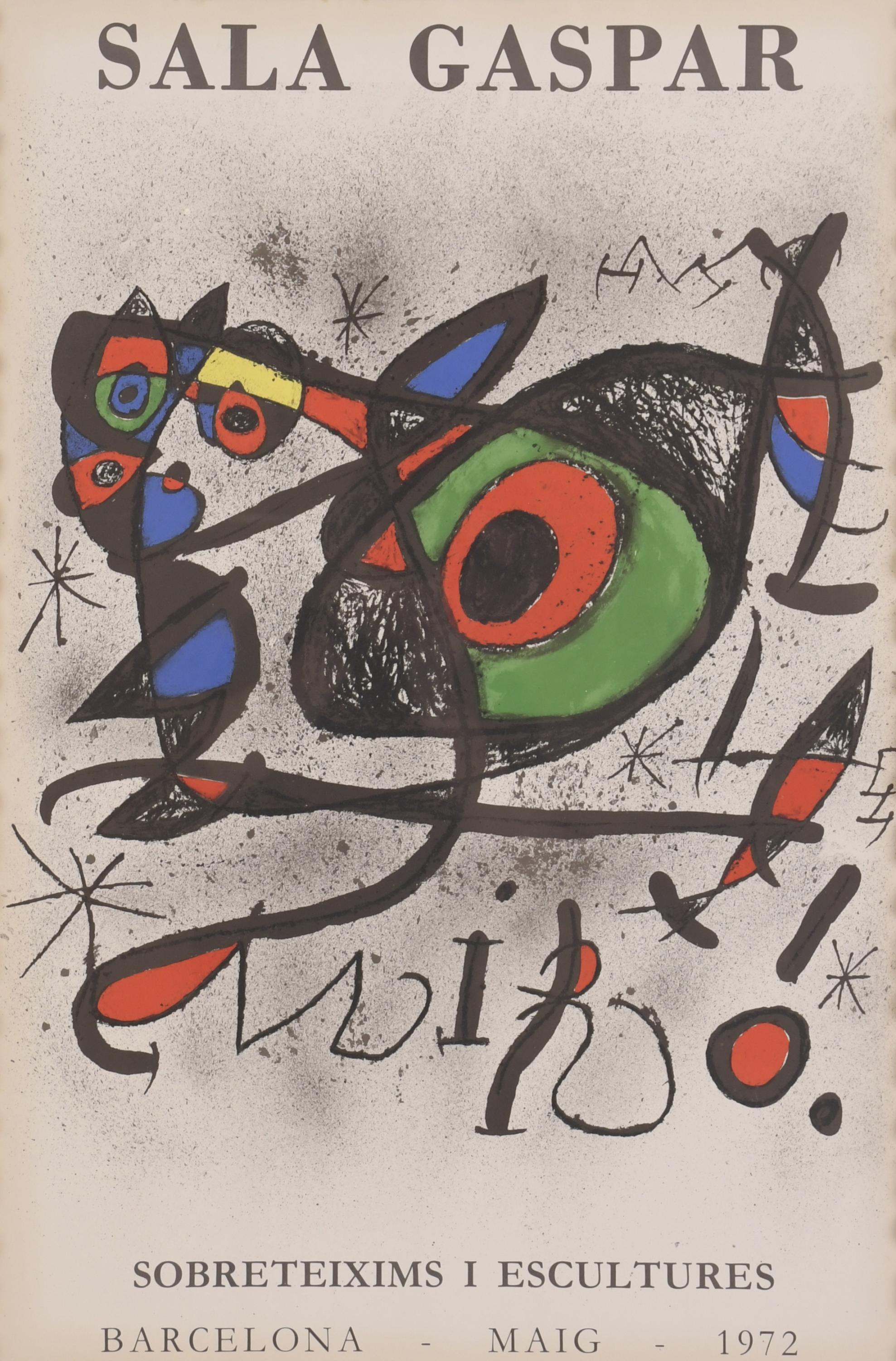 JOAN MIRÓ (1893-1983). POSTER FOR THE EXHIBITION AT SALA GA