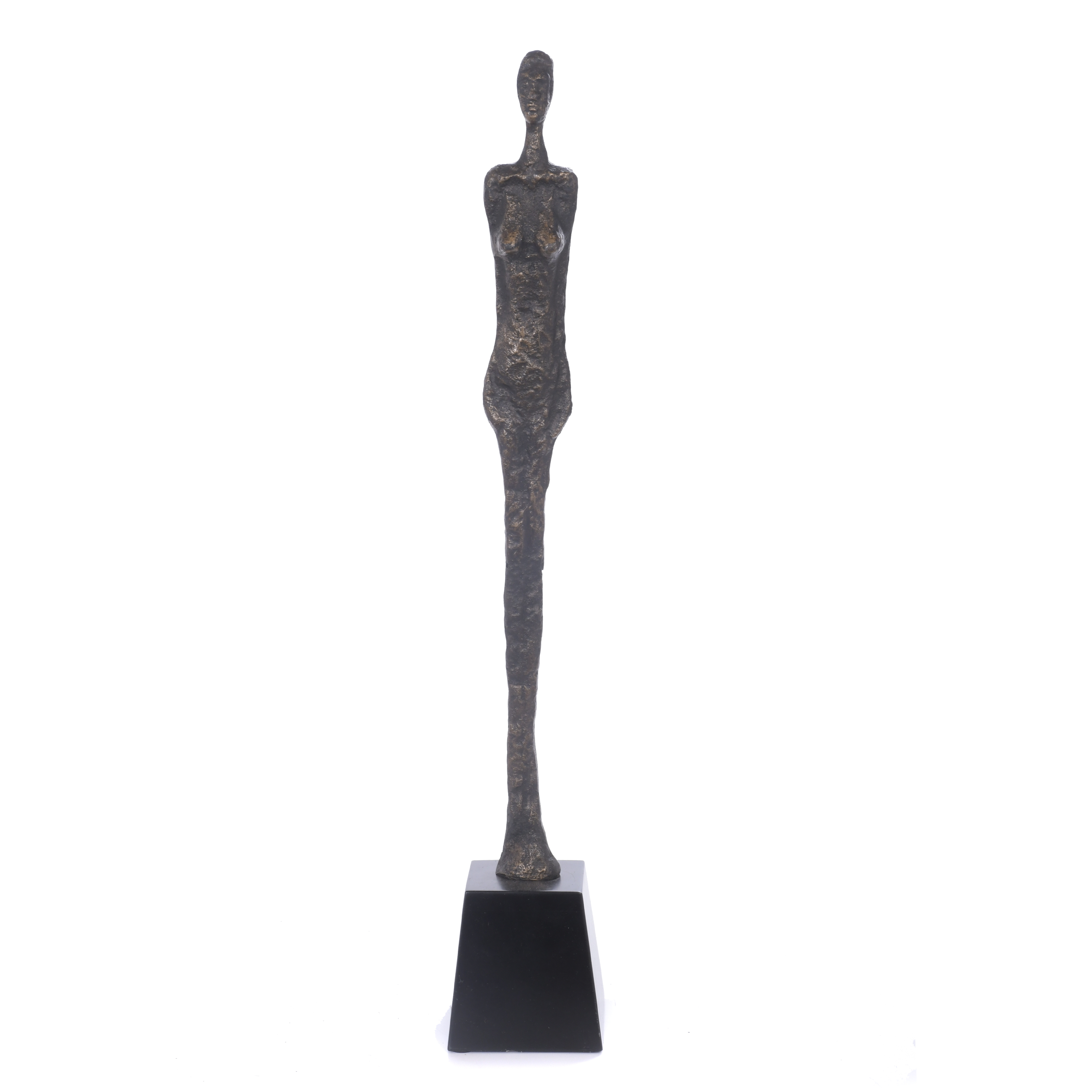 AFTER MODELS BY ALBERTO GIACOMETTI (1901 - 1966). "WOMAN".