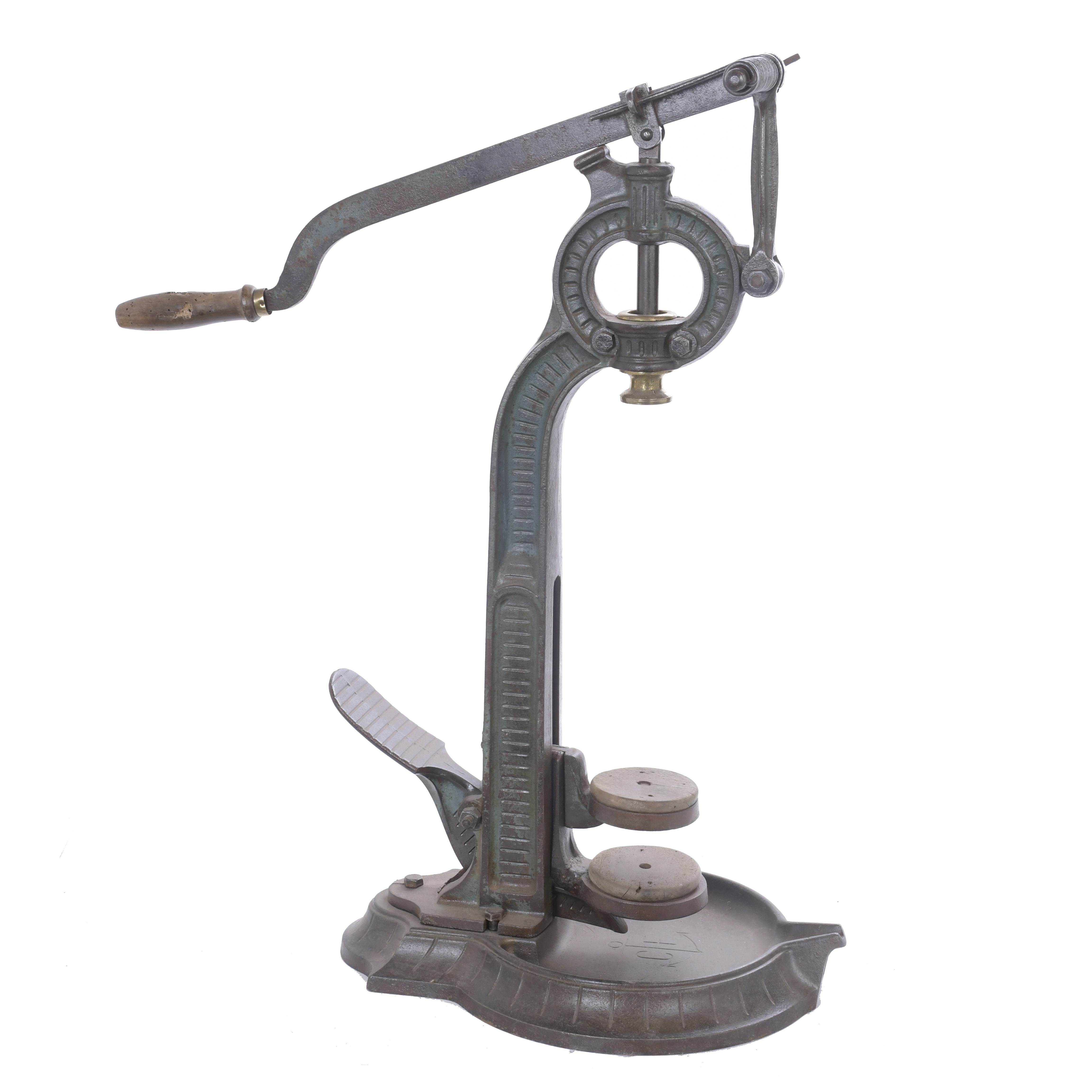 WINE CORKING MACHINE, EARLY 20TH CENTURY. 