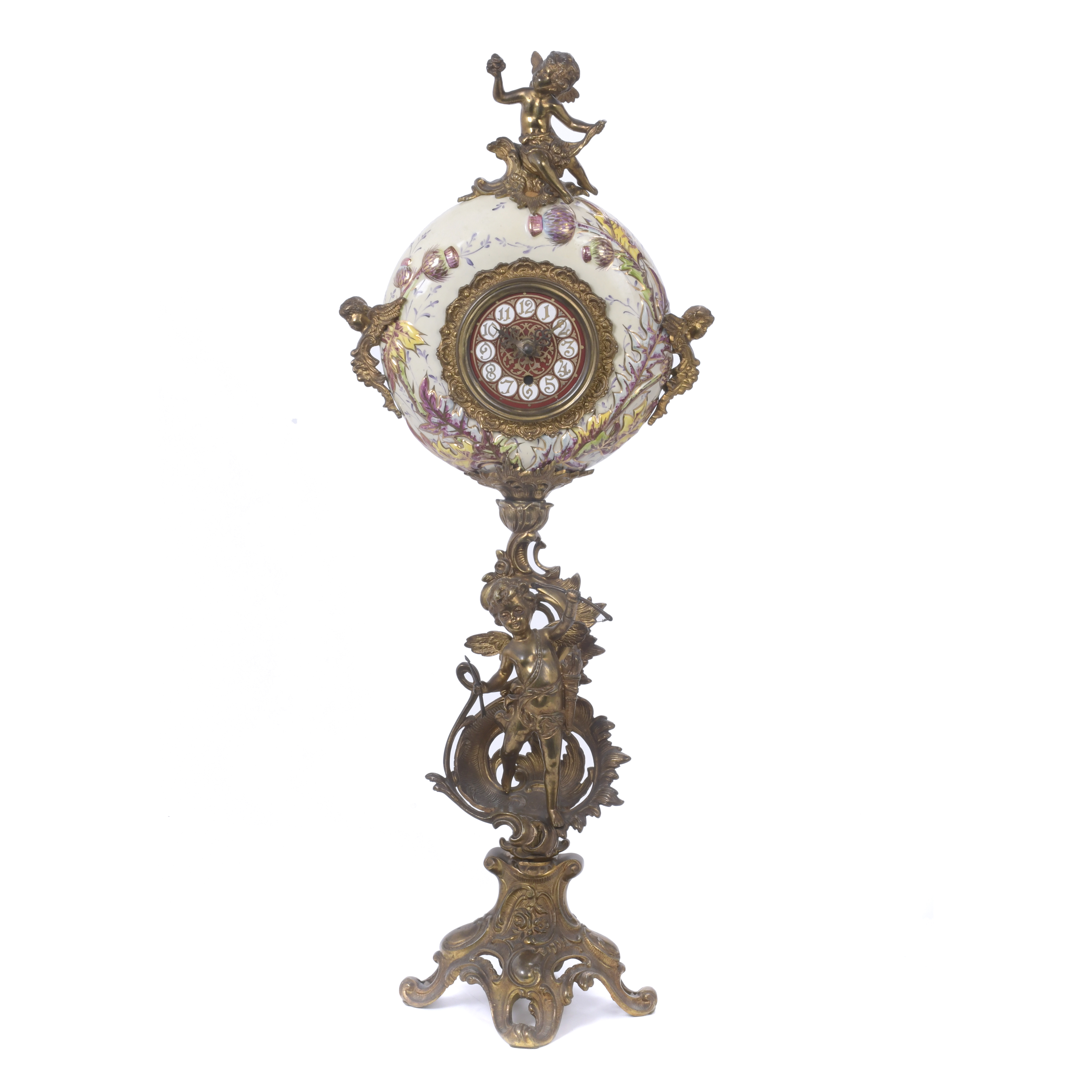 NAPOLEON III STYLE TABLE CLOCK, EARLY 20TH CENTURY. 