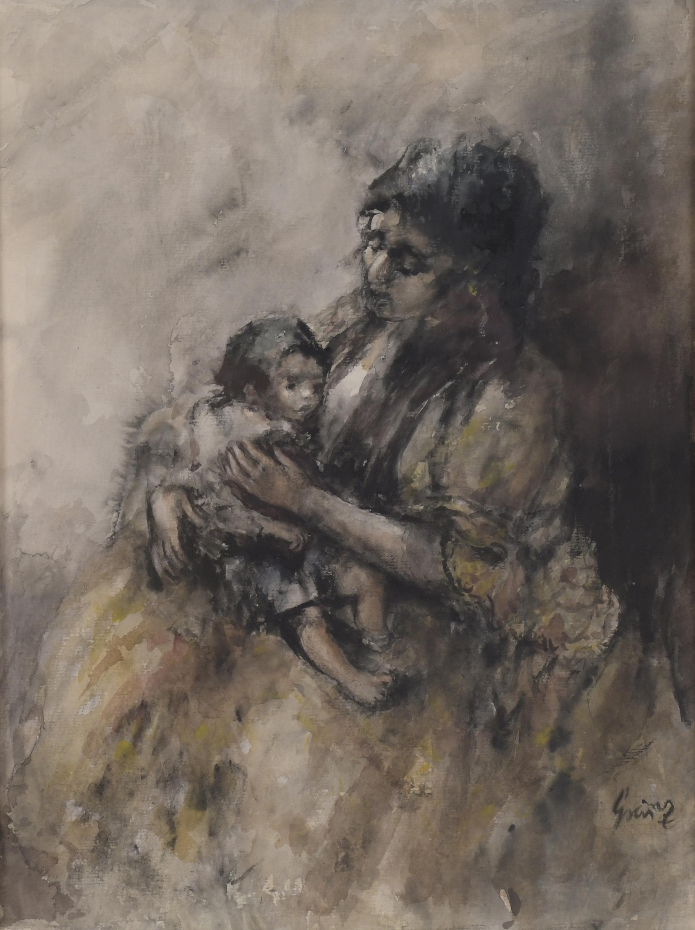 GUMERSINDO SÁINZ DE MORALES (1900-1976). "MATERNITY".