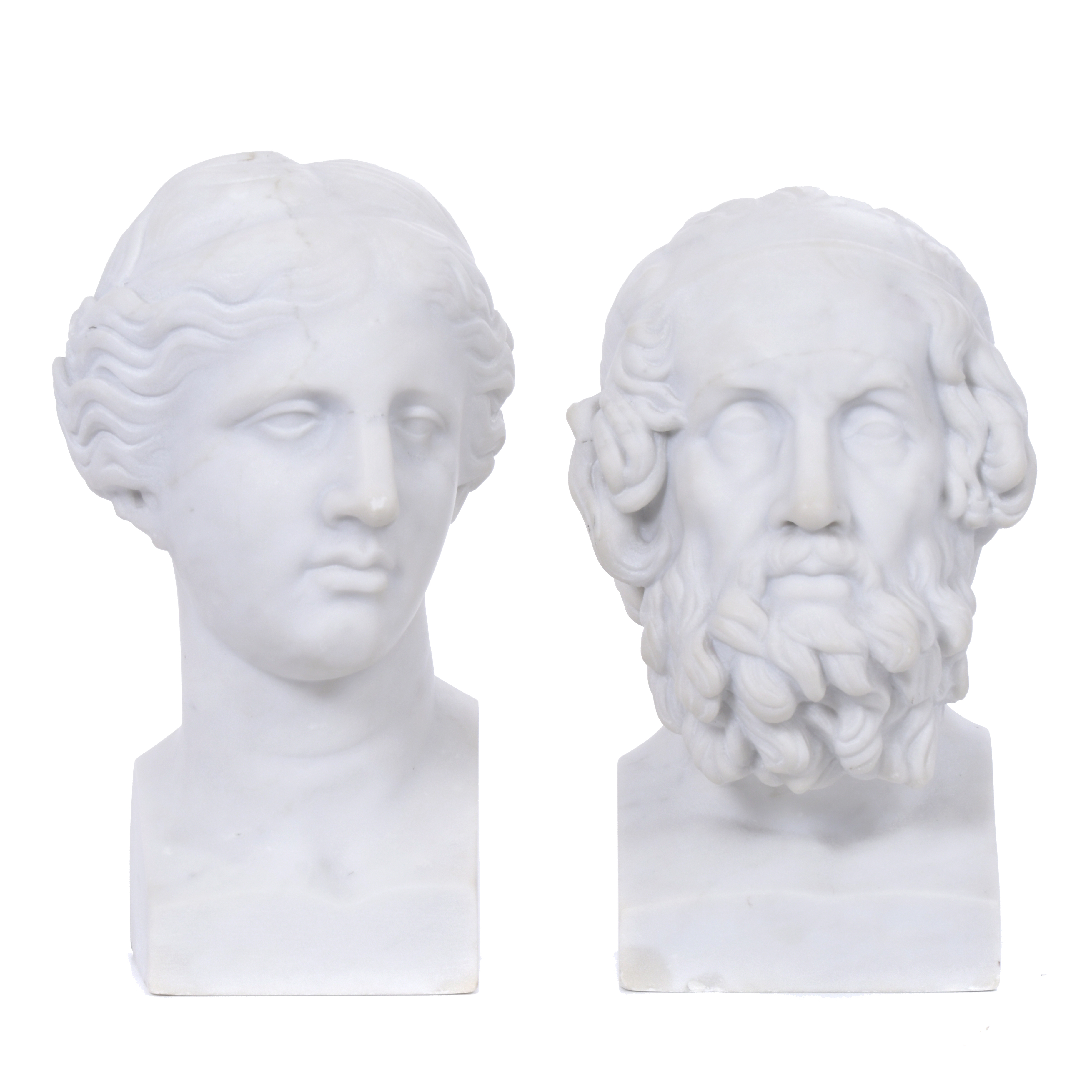 "VENUS" AND "HOMER" COUPLE, 19TH CENTURY. 