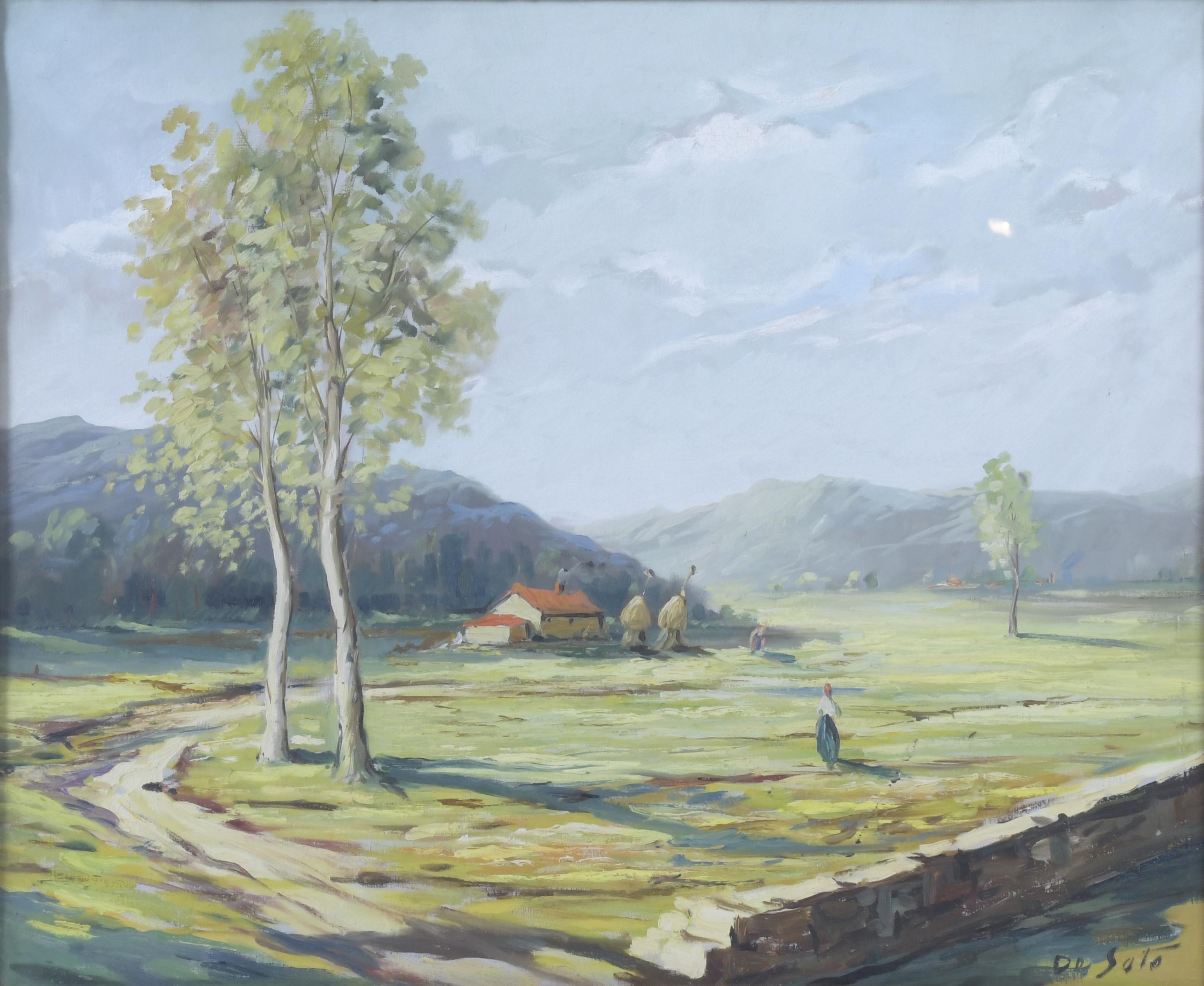 RAFAEL FERNÁNDEZ DE SOTO (1915-1984). "PAISAJE".