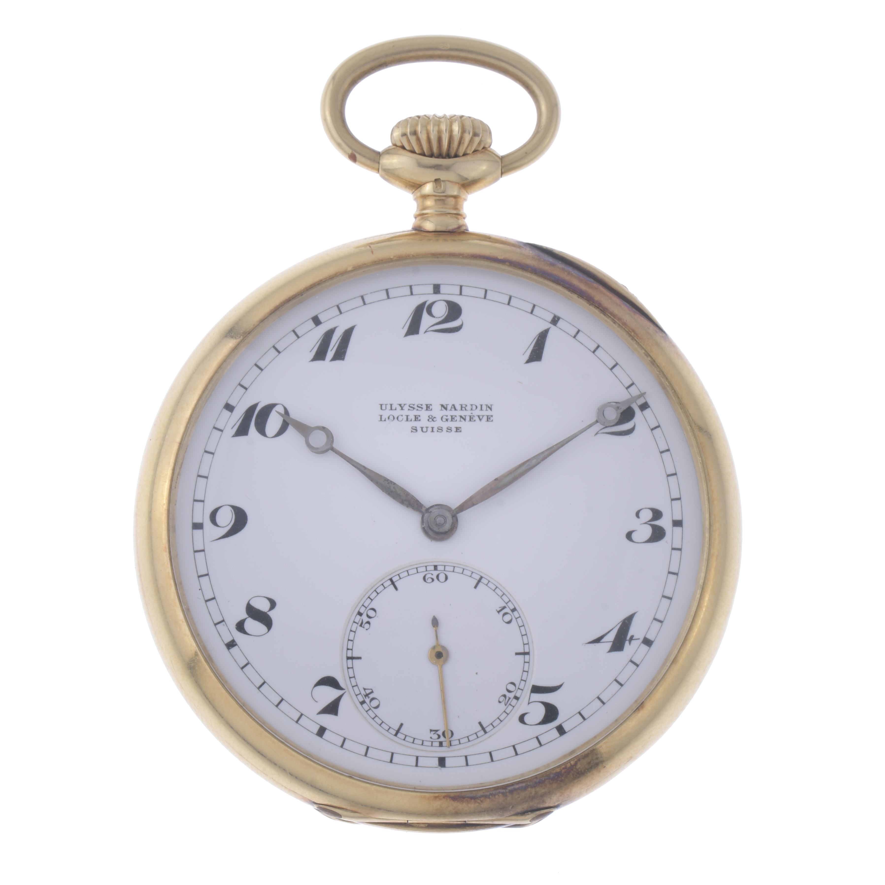 ULYSSE NARDIN, GOLD POCKET WATCH