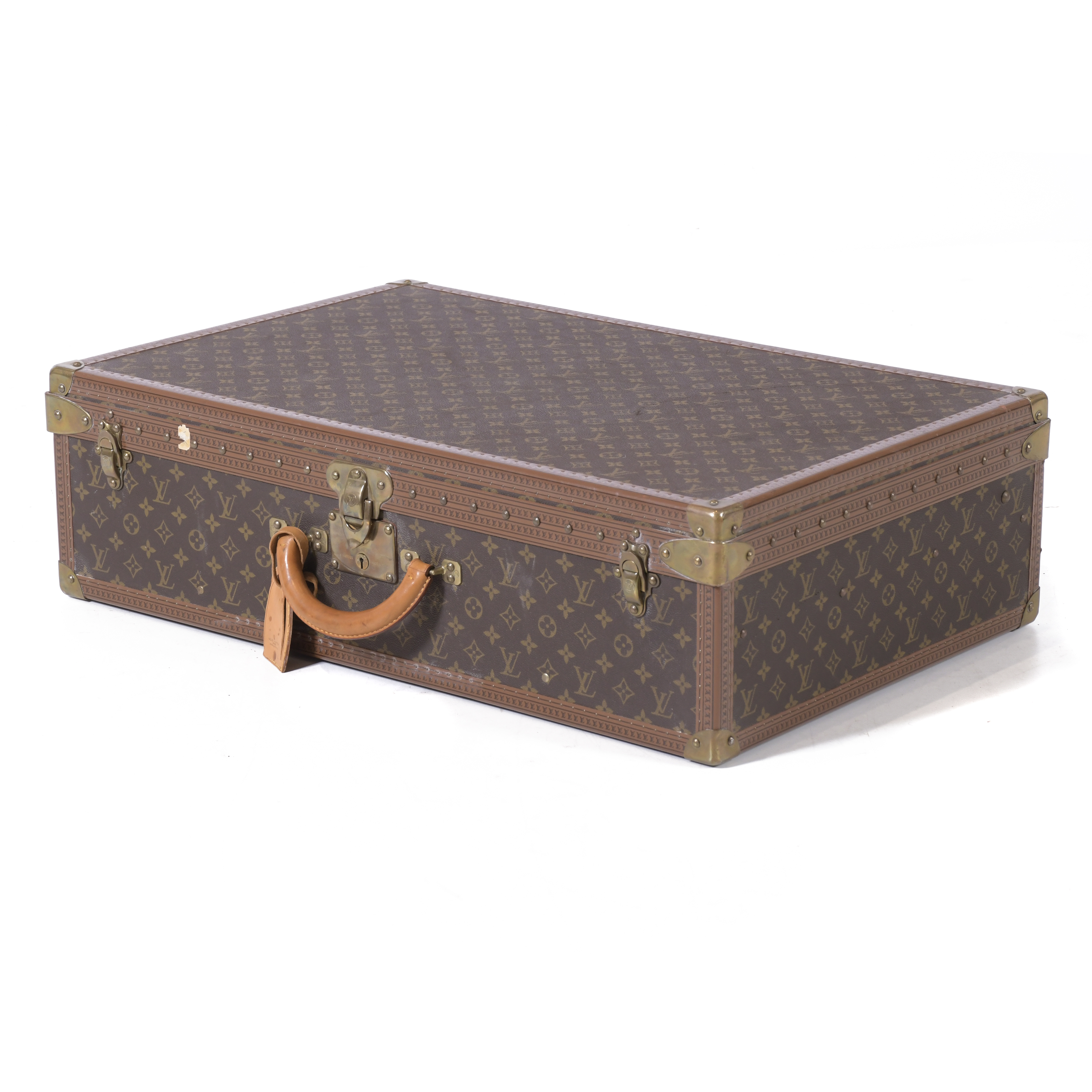 LOUIS VUITTON. "ALZER 75" MODEL SUITCASE.