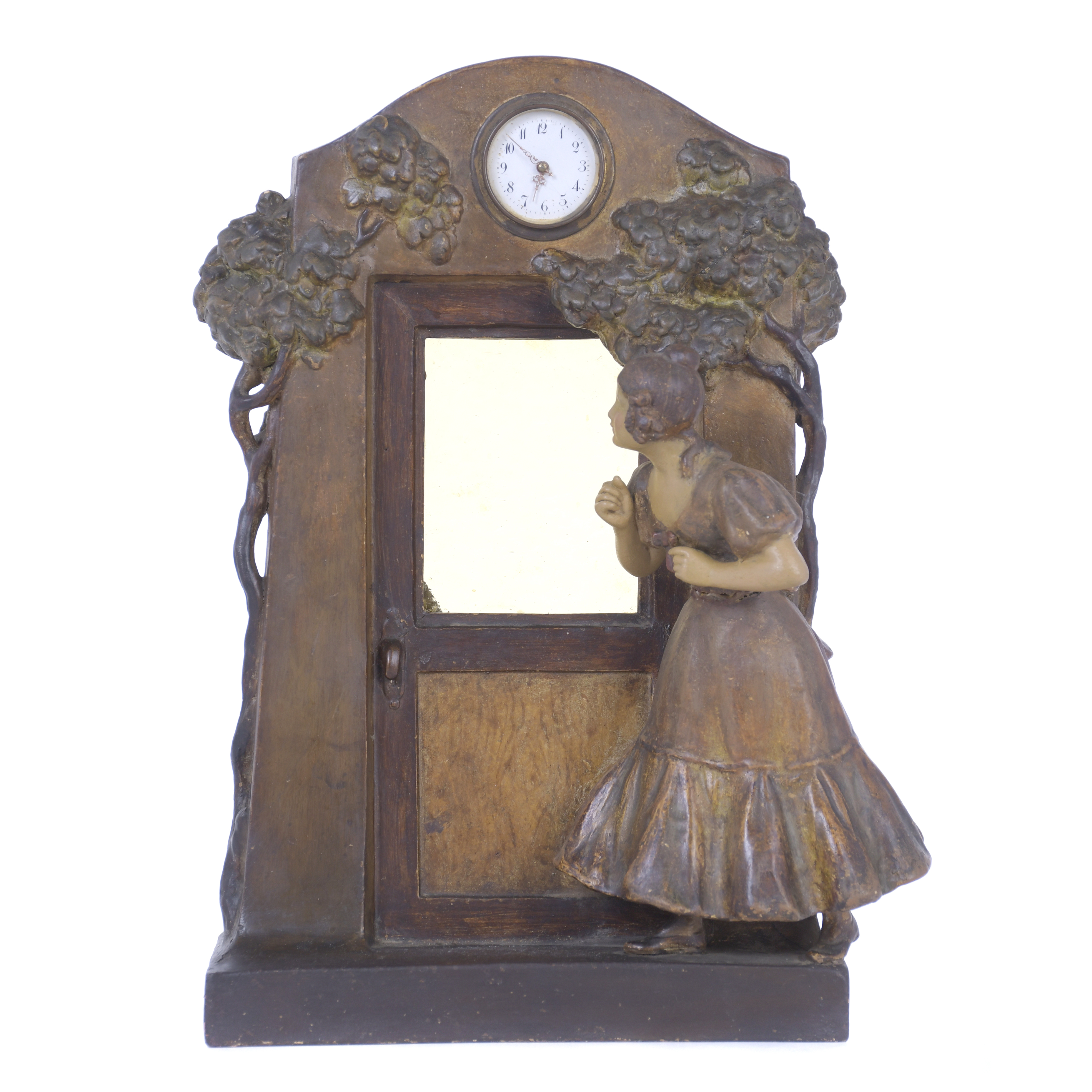 JUGENDSTIL STYLE TABLE CLOCK, 20TH CENTURY.