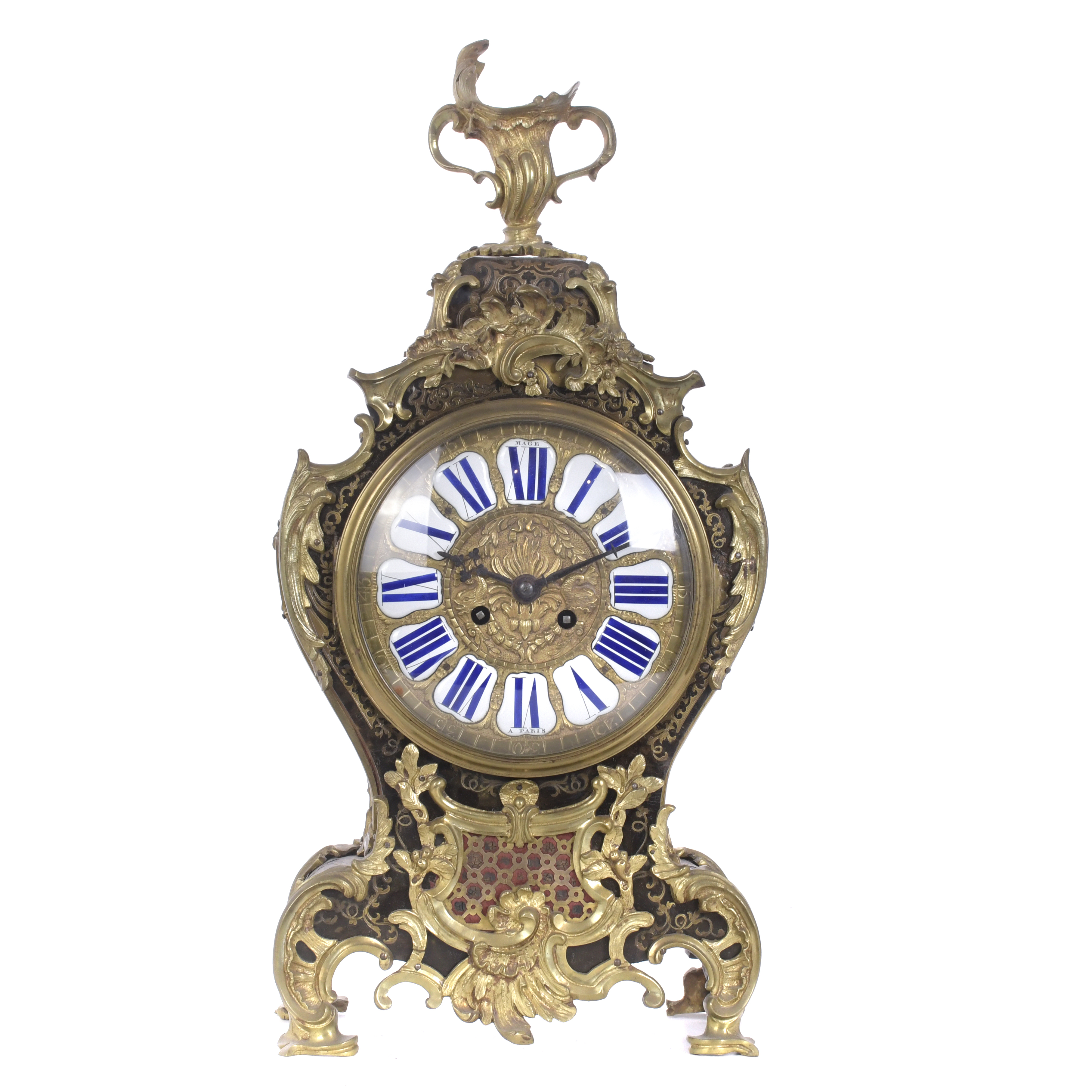 RELOJ DE SOBREMESA BOULLE NAPOLEÓN III, CIRCA 1870.