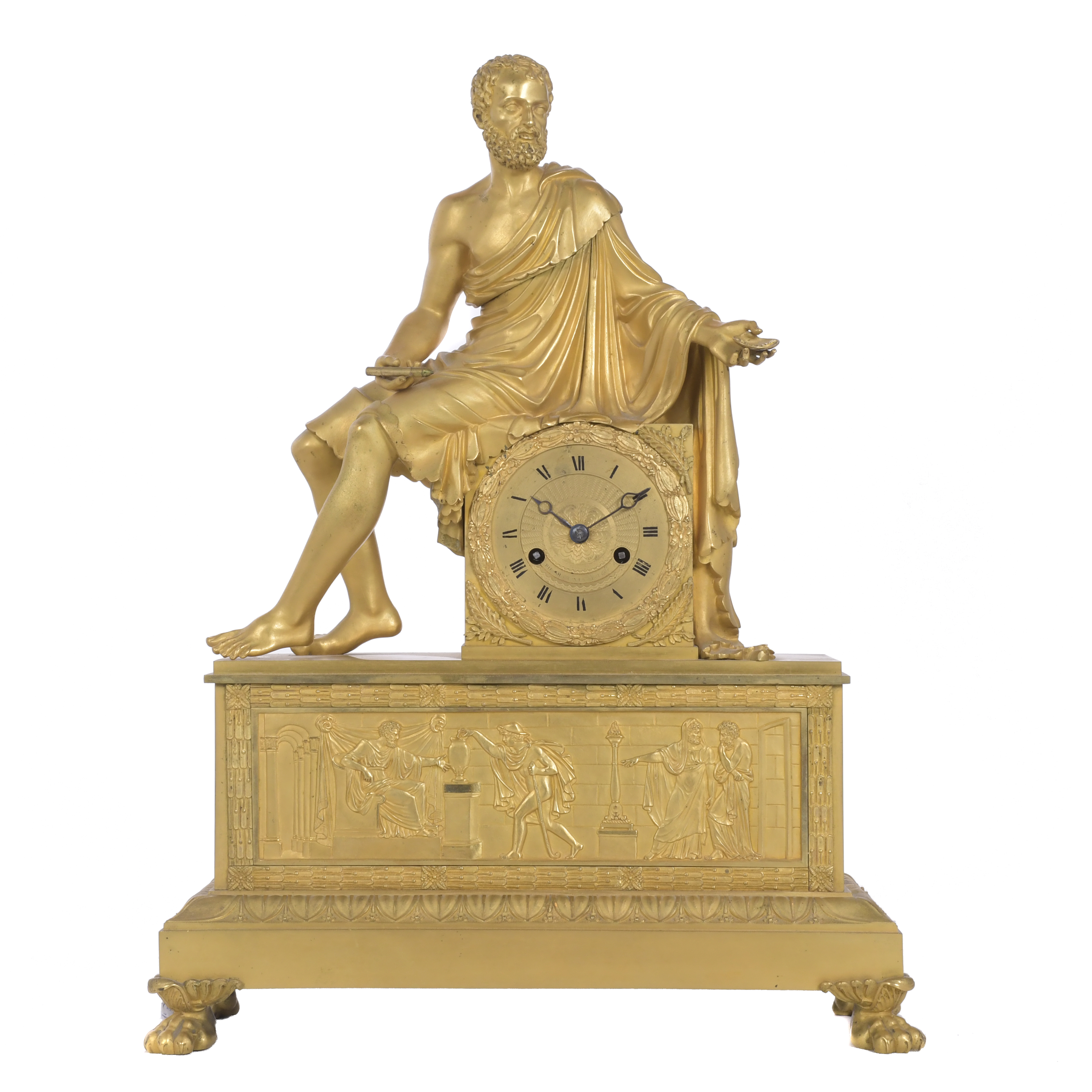 ROBERT ROBIN (1742 - 1799). EMPIRE TABLE CLOCK DEPICTING AR