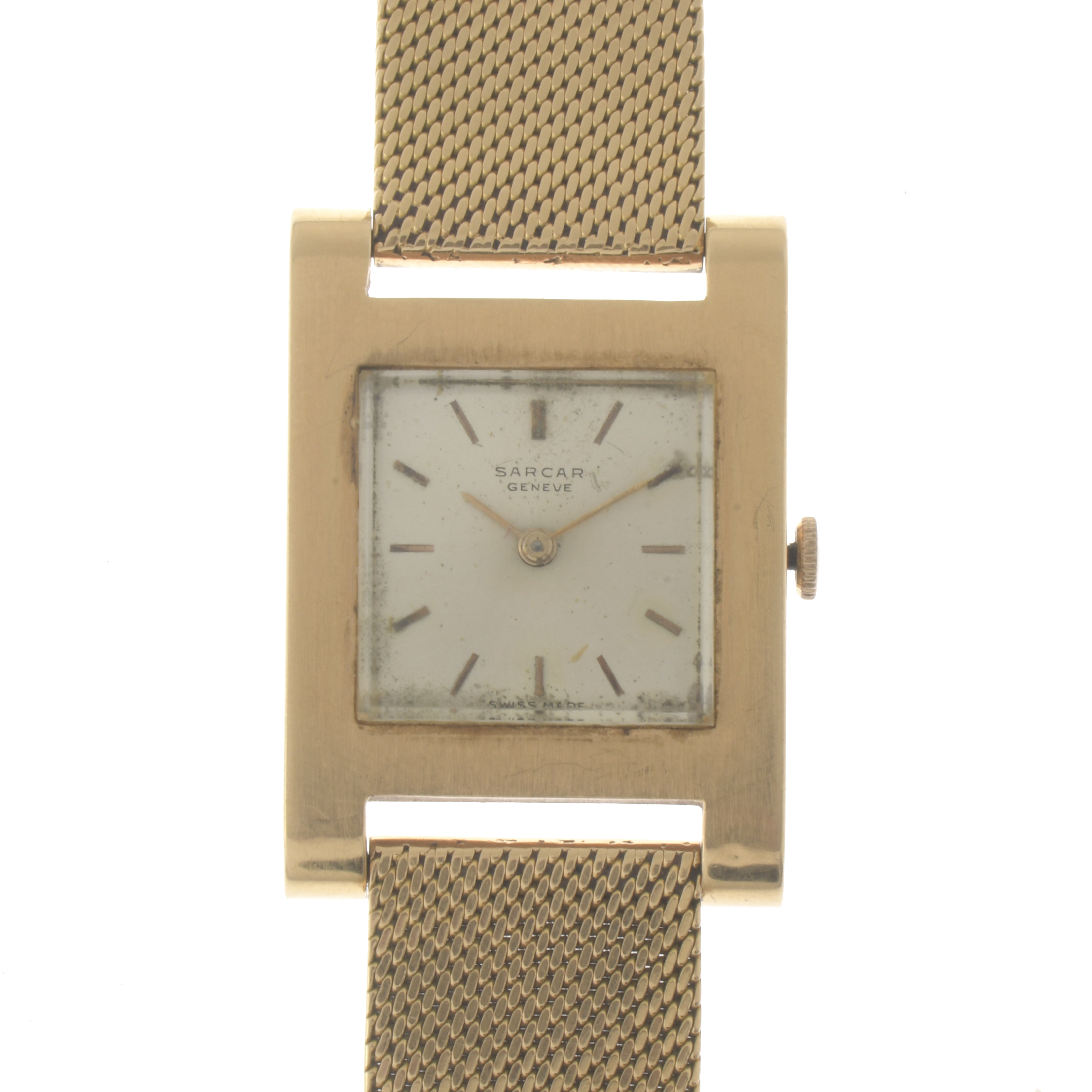 SARCAR. GOLD WRISTWATCH.