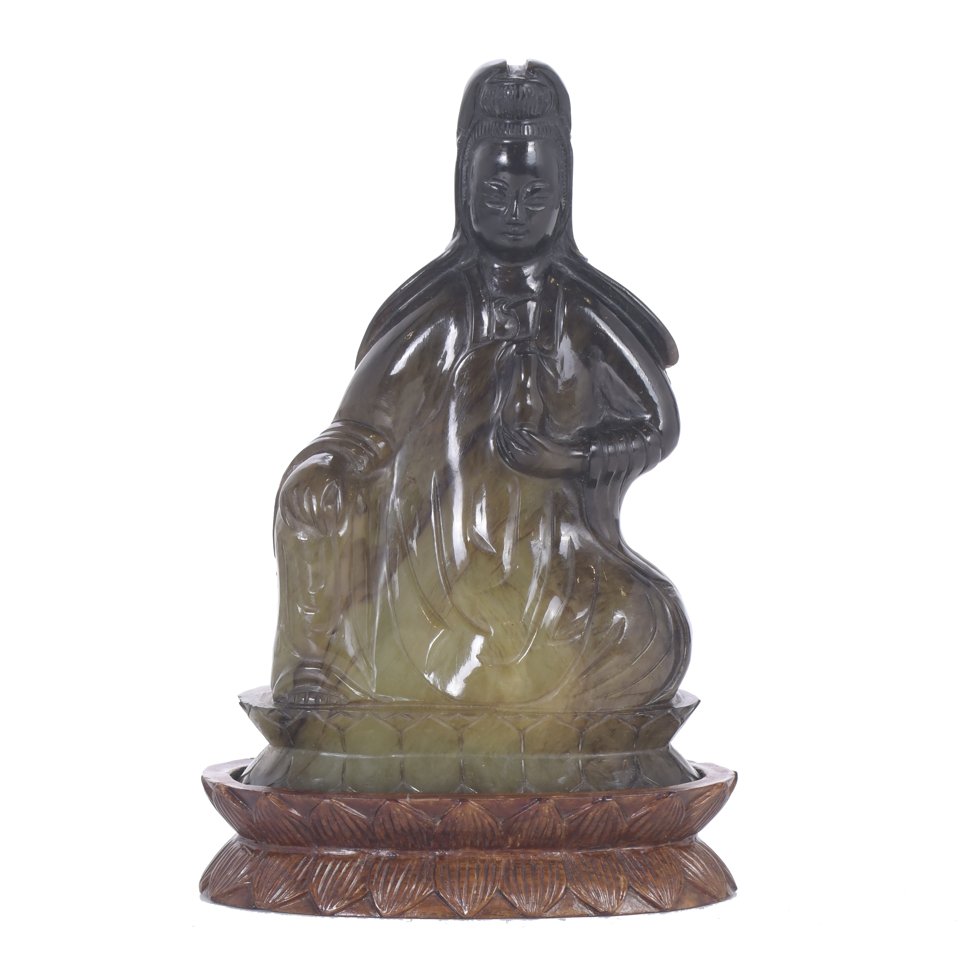 GUAN-YIN IN JADE, FIRST THIRD 20TH CENTURY.