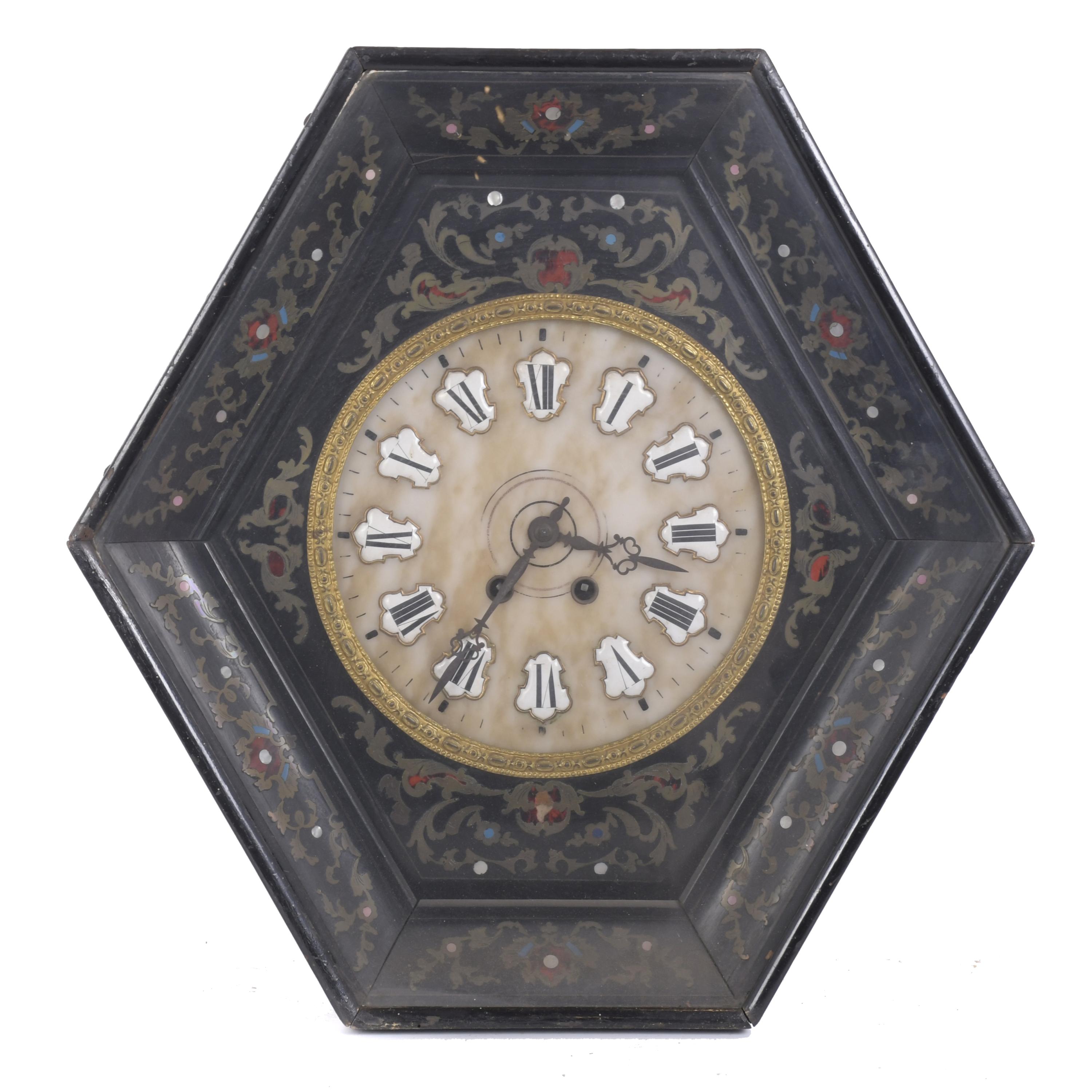 NAPOLEON III WALL CLOCK, CIRCA 1870.