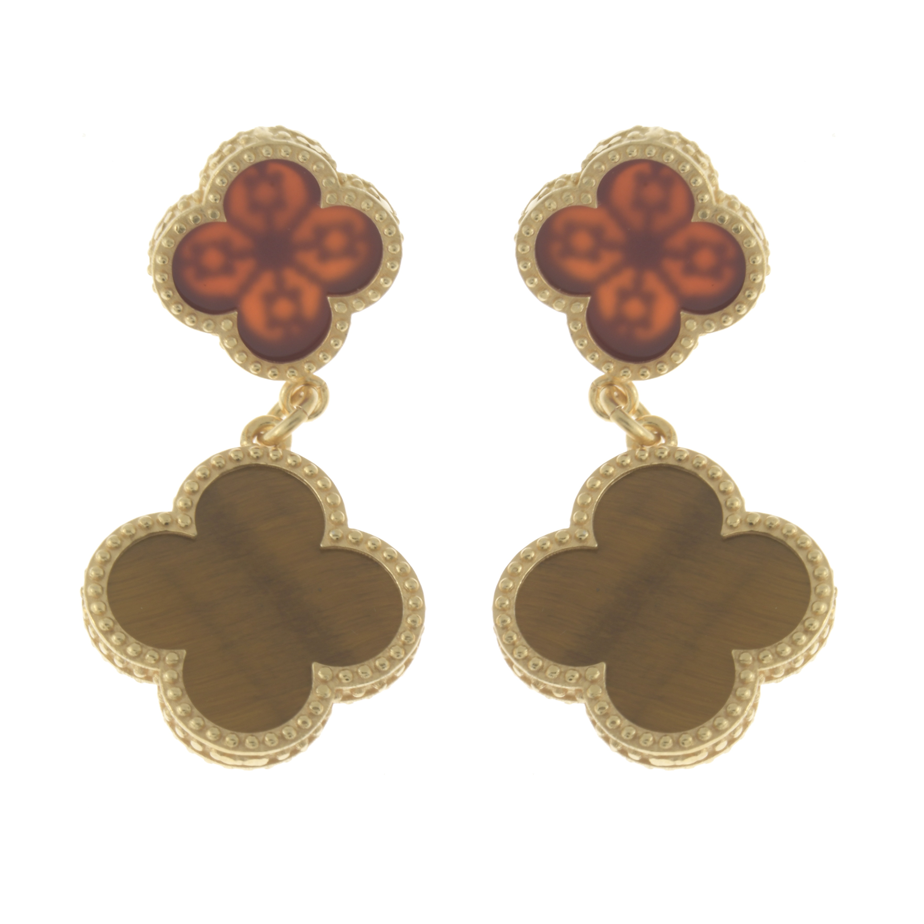 EARRINGS AFTER VAN CLEFF&#39;S ALHAMBRA MODELS