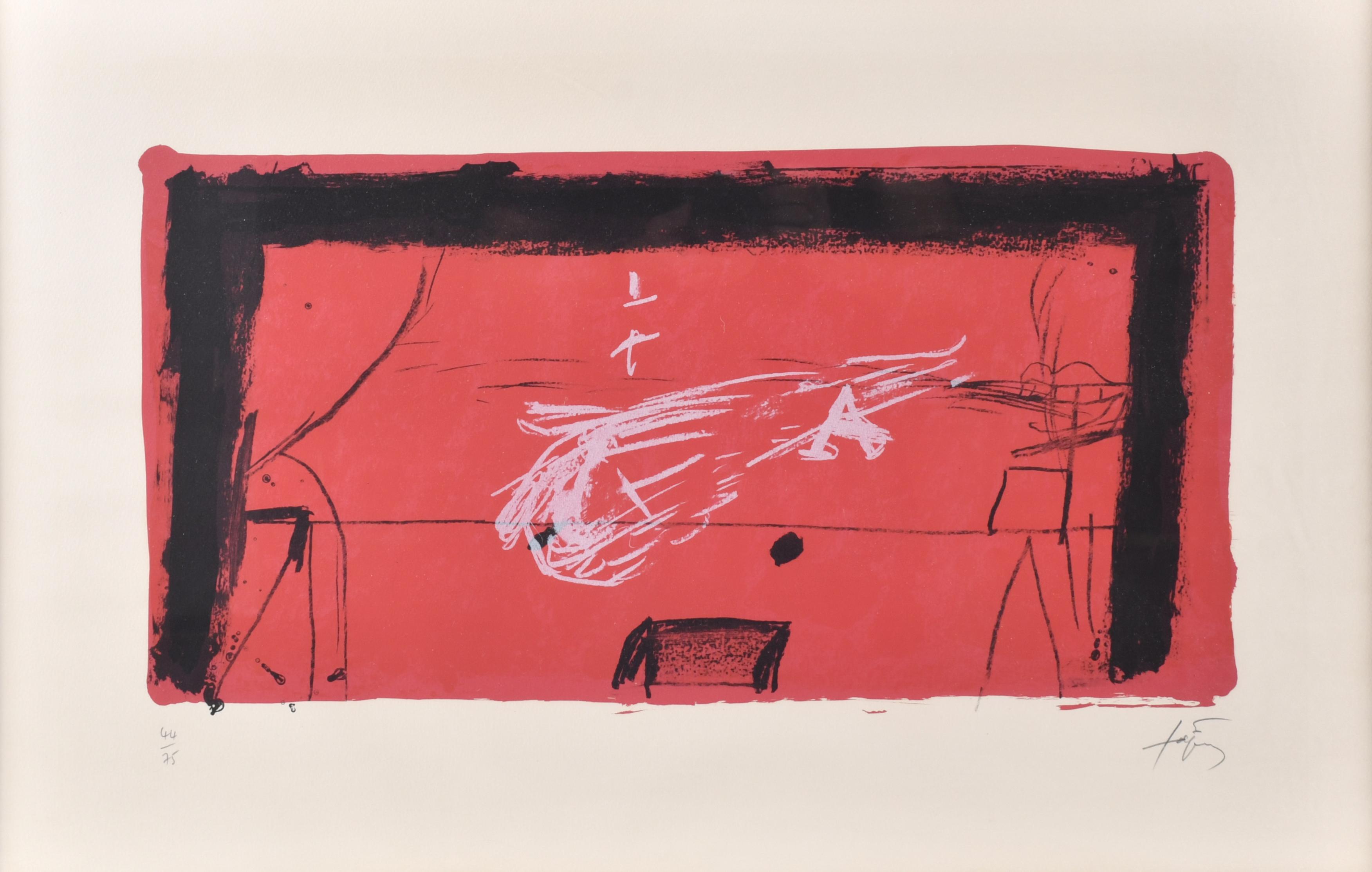 ANTONI TÀPIES (1923-2012). "The Theater Stage", 1976.