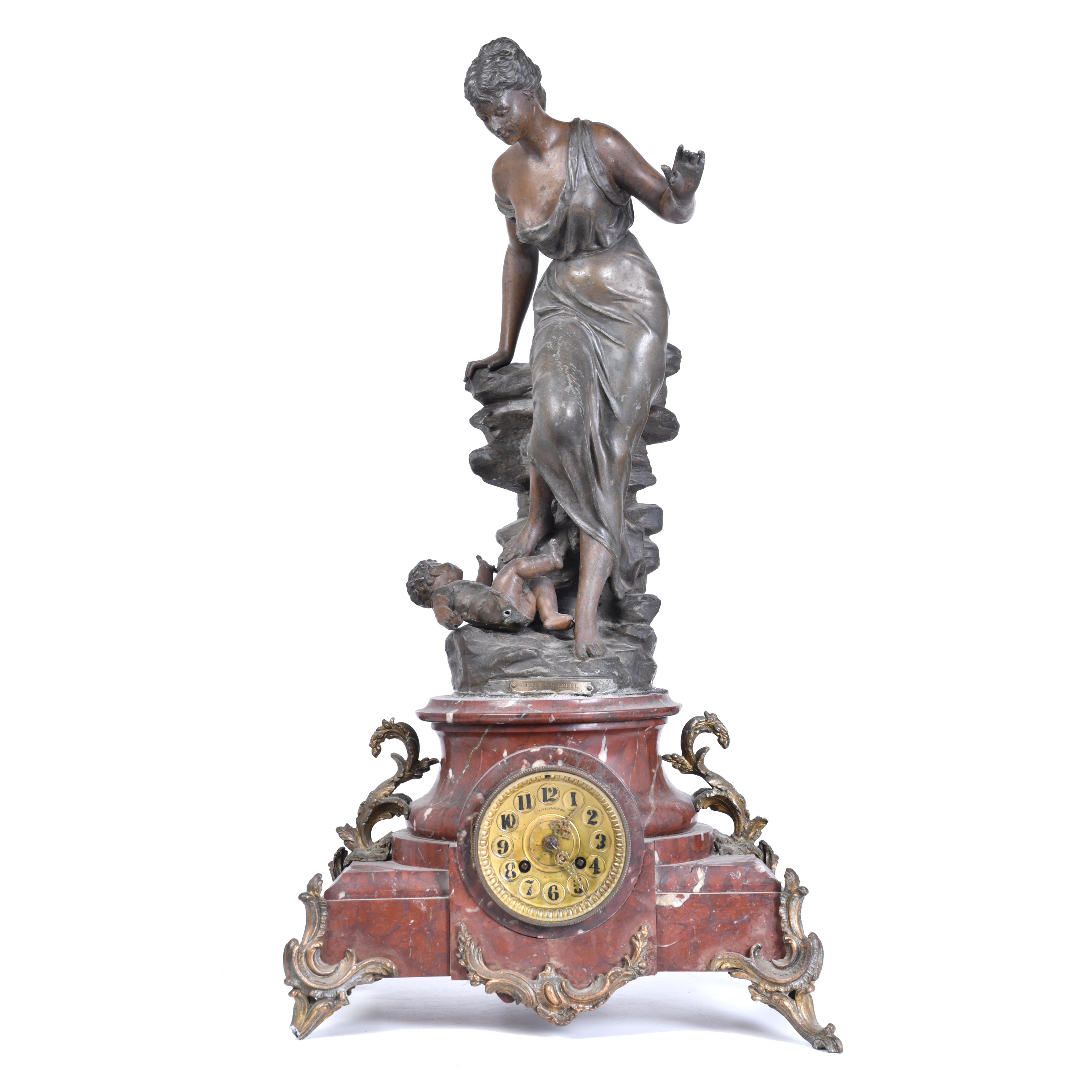 Reloj de sobremesa Belle Époque, circa 1900.