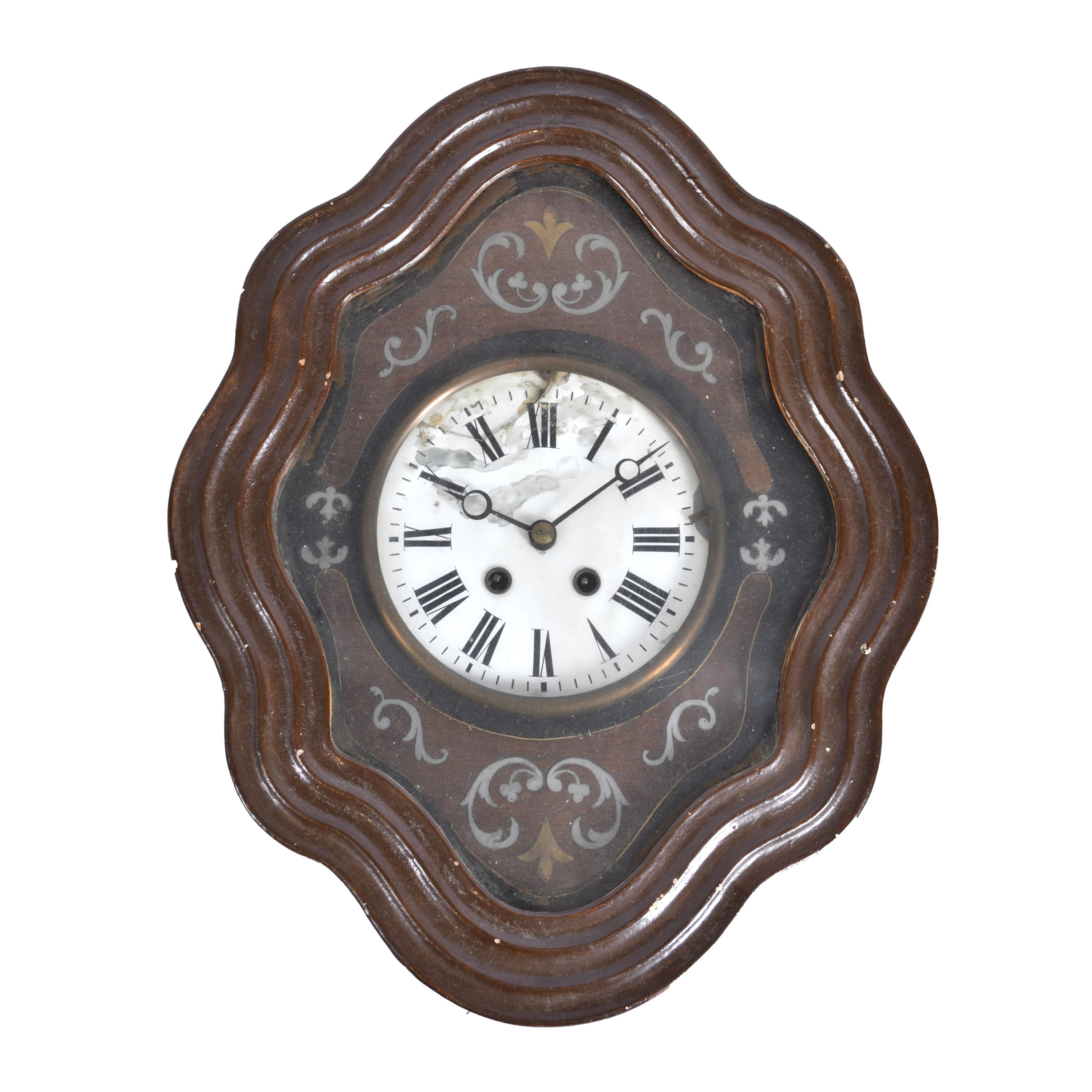 Reloj de pared estilo Napoleón III, siglo XX. 