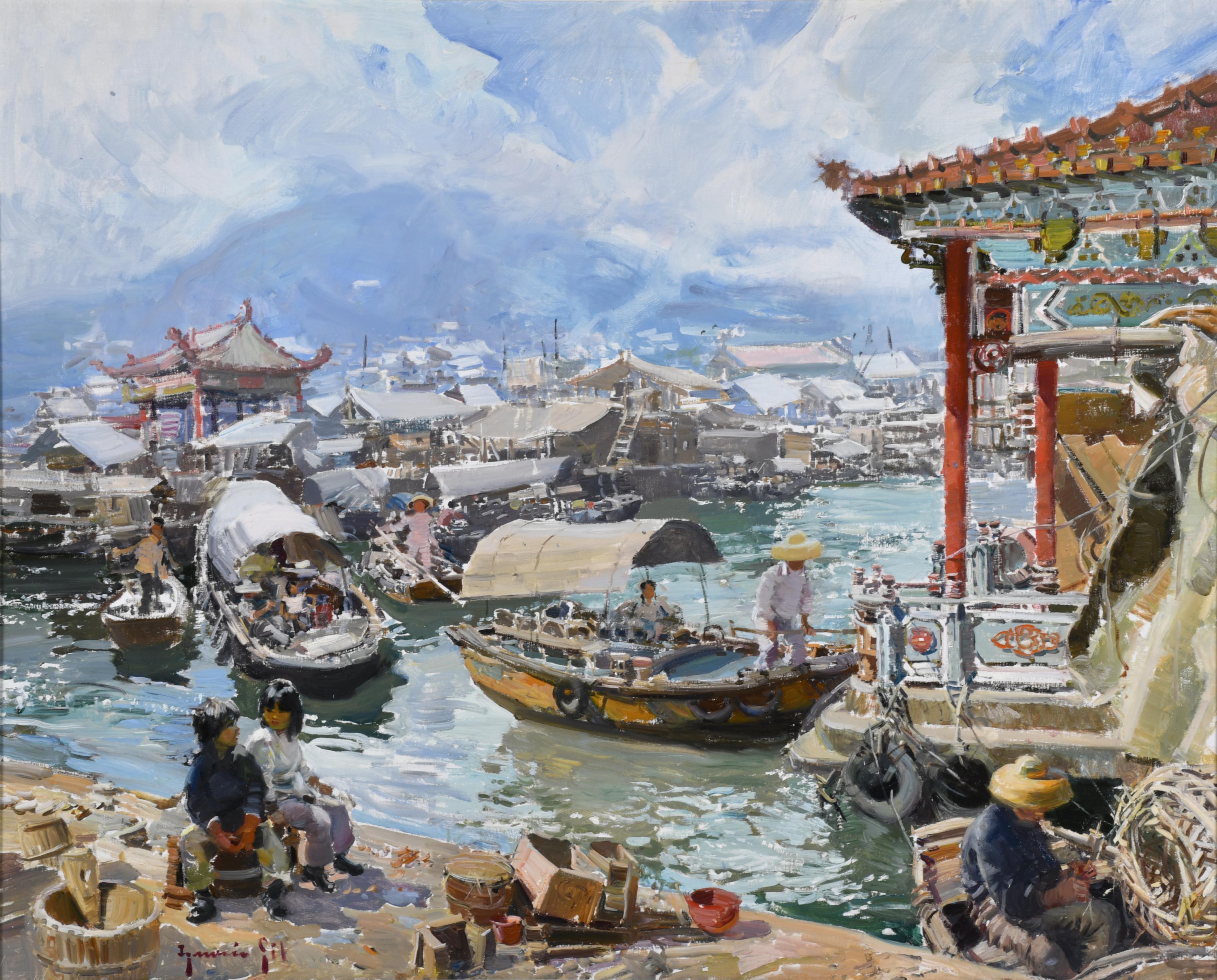 IGNACIO GIL (1913-2003). "Paisaje de oriente".