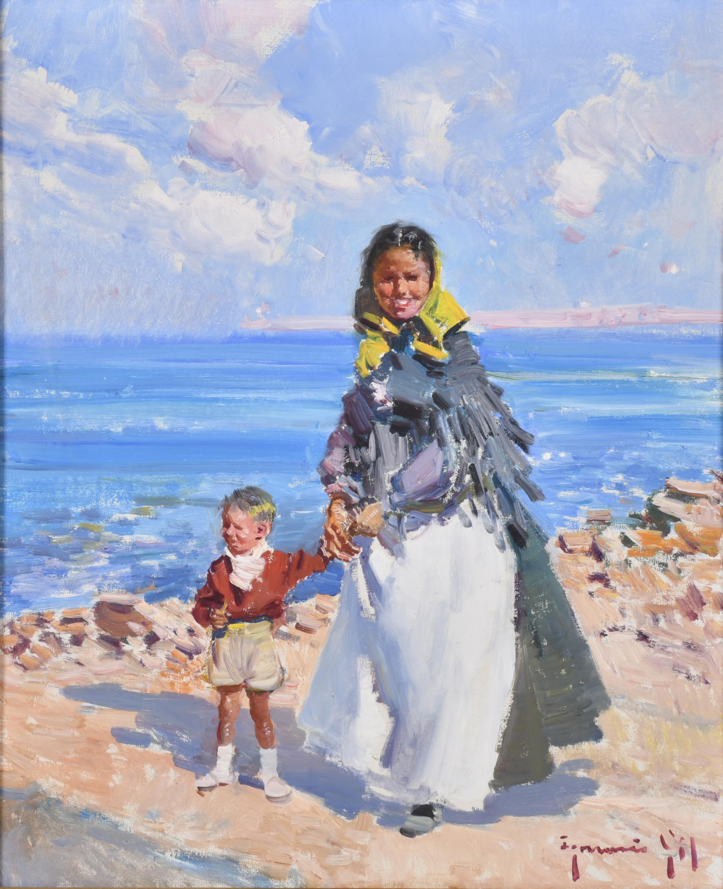 IGNACIO GIL (1913-2003). "Madre e hijo".