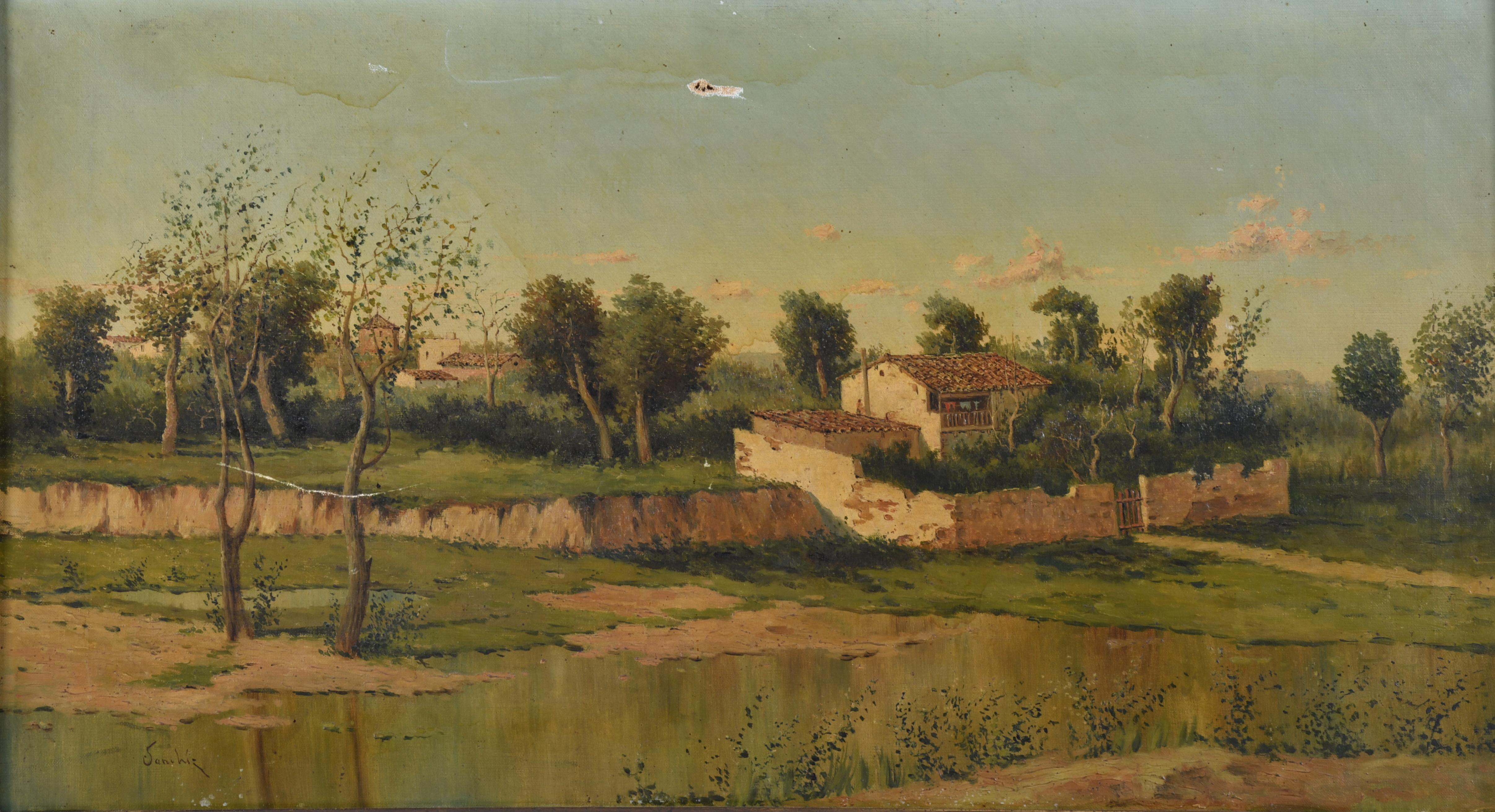 EMILIO SANCHIS (XIX-XX).  "Paisaje rural".