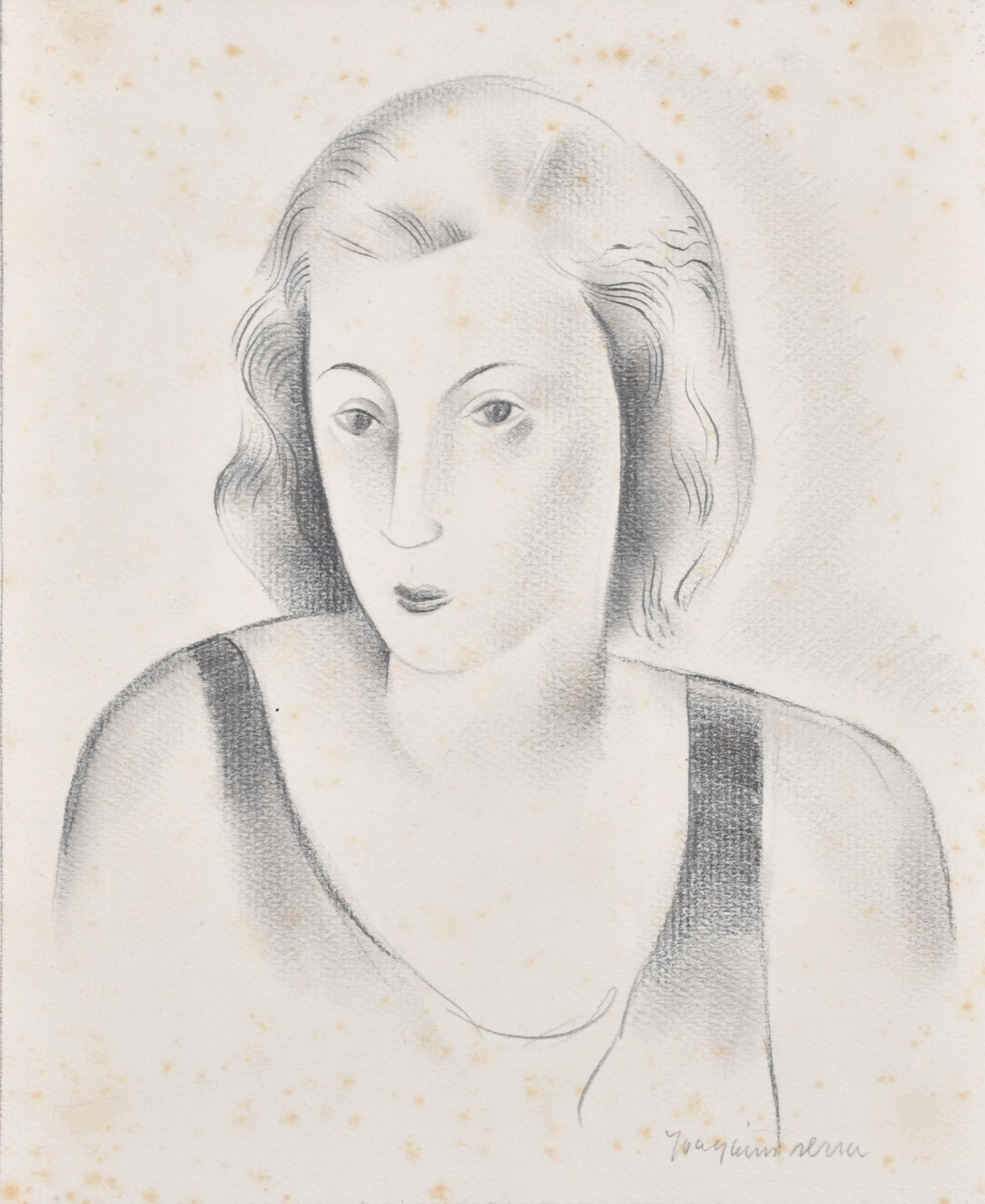 JOAQUIN SERRA QUINTANA (1927-2003).  "Retrato femenino".