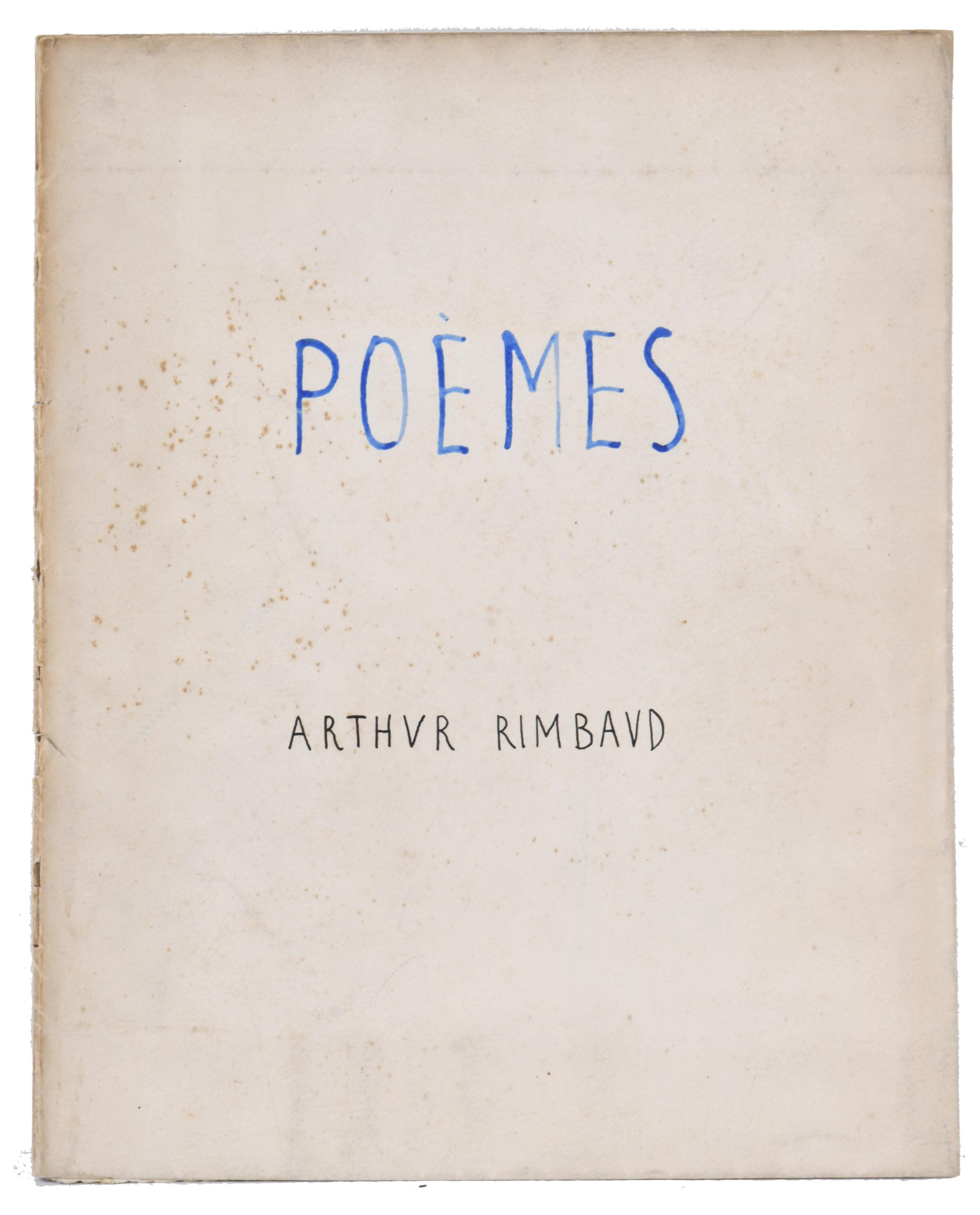 JUAN ANTONIO RODA (1921 - 2003). Manuscrito "Poèmes" de Art