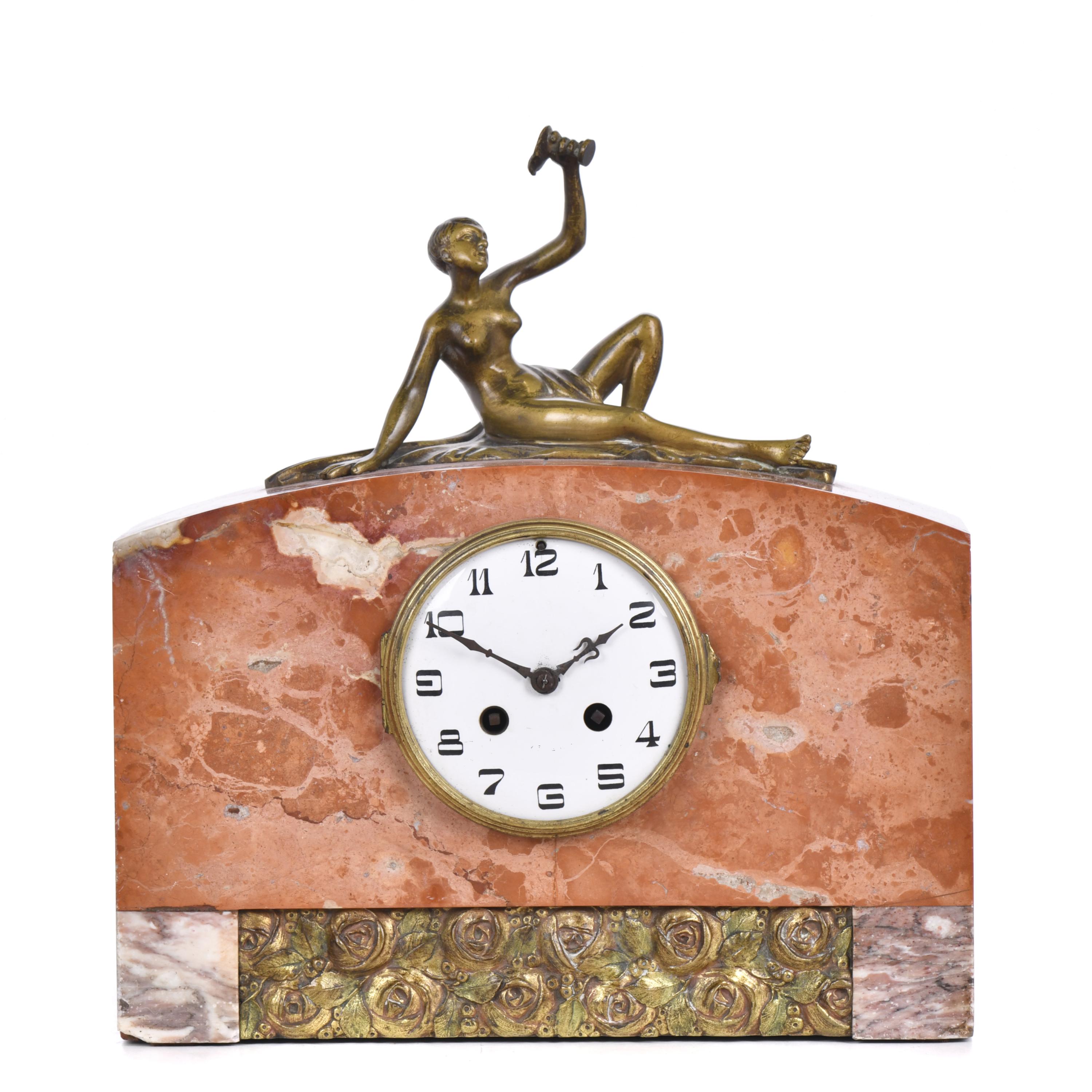 Reloj de sobremesa Art Decó, circa 1930.