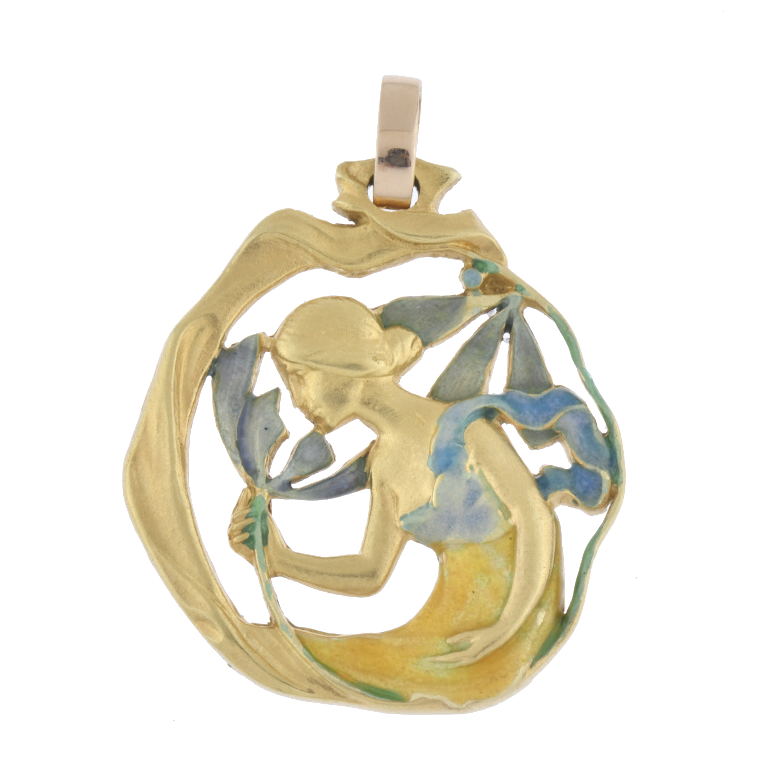 After MASRIERA Y CARRERAS models. Modernist style pendant.