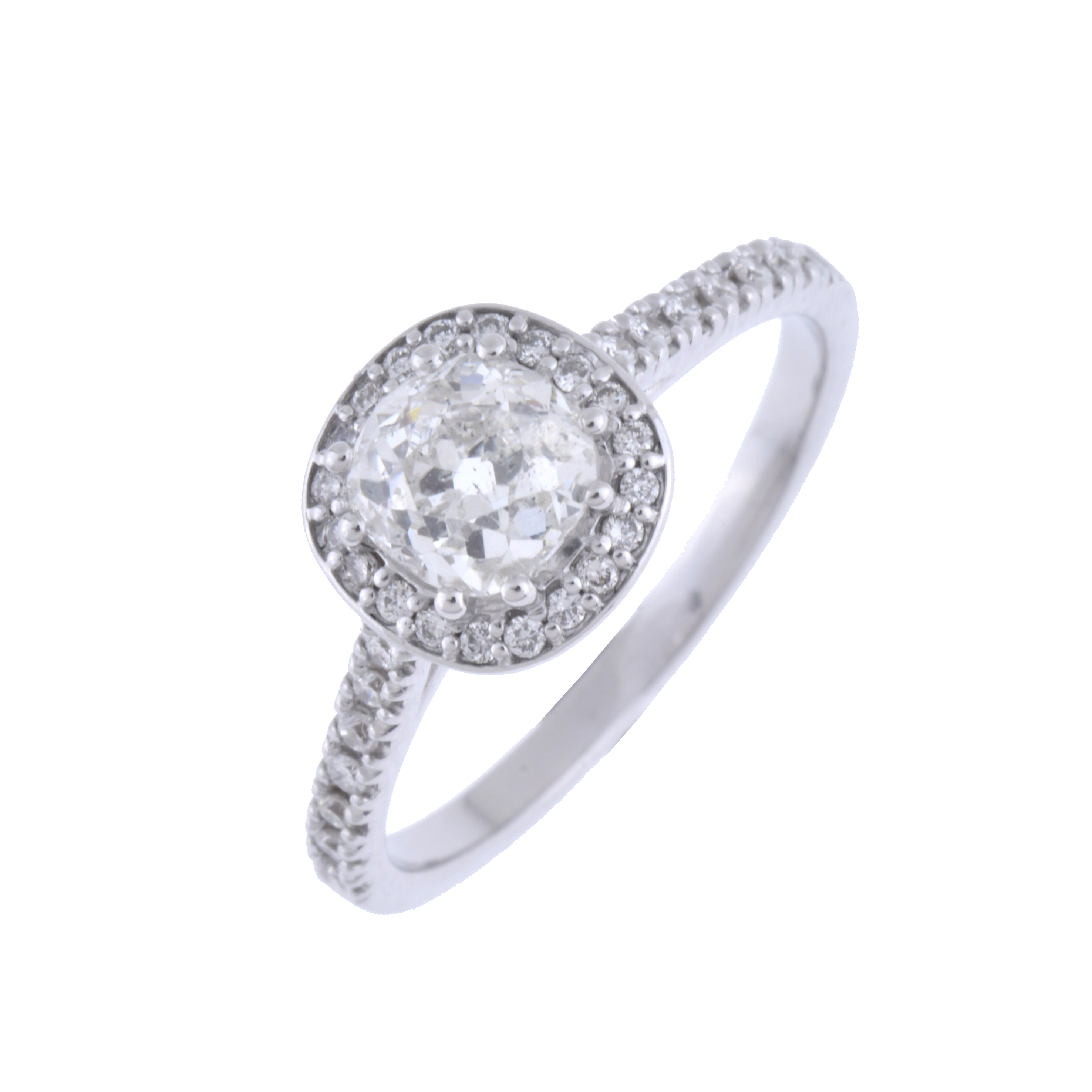 Diamonds rosette ring.