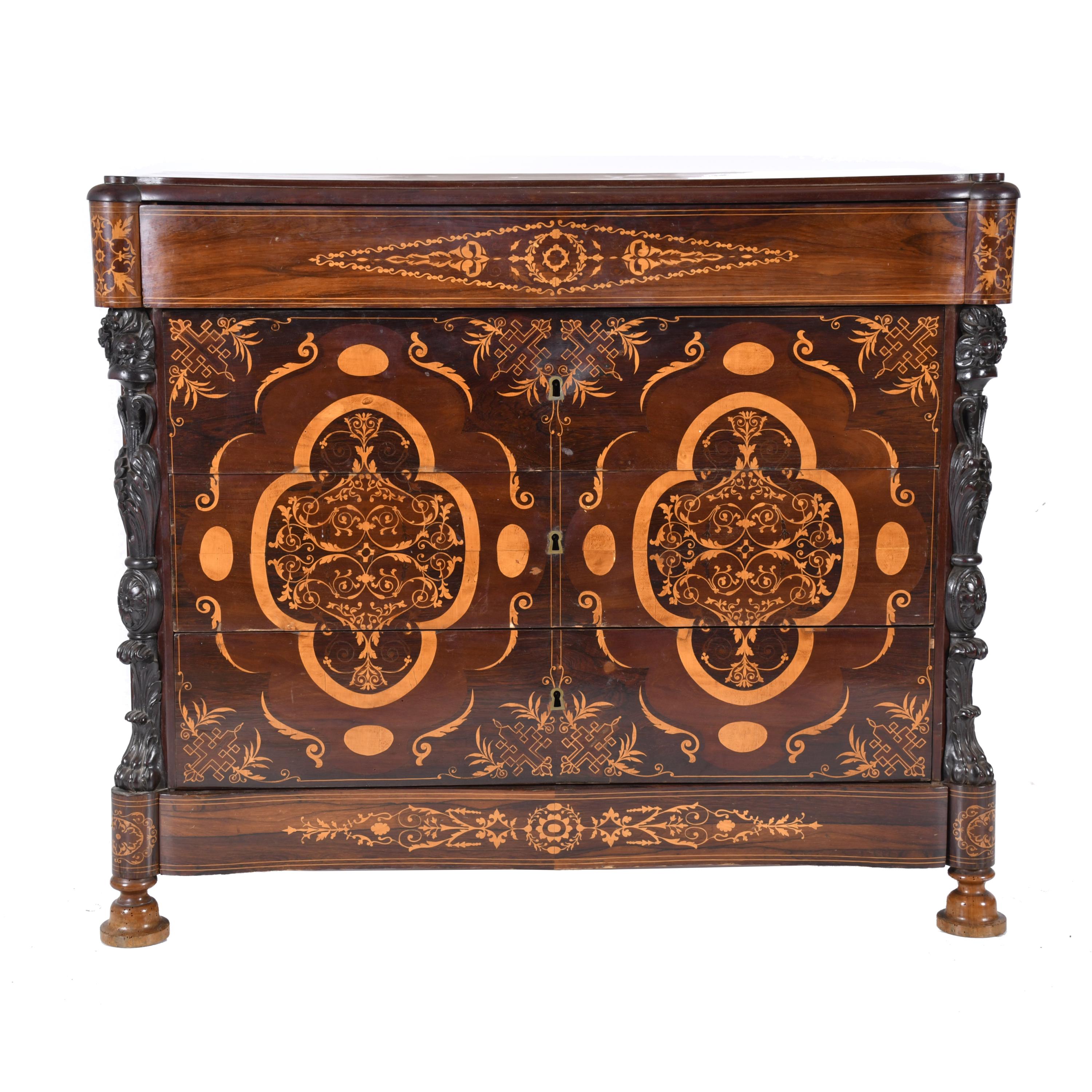 Mary Christine Regency chest of drawers, 19th century.