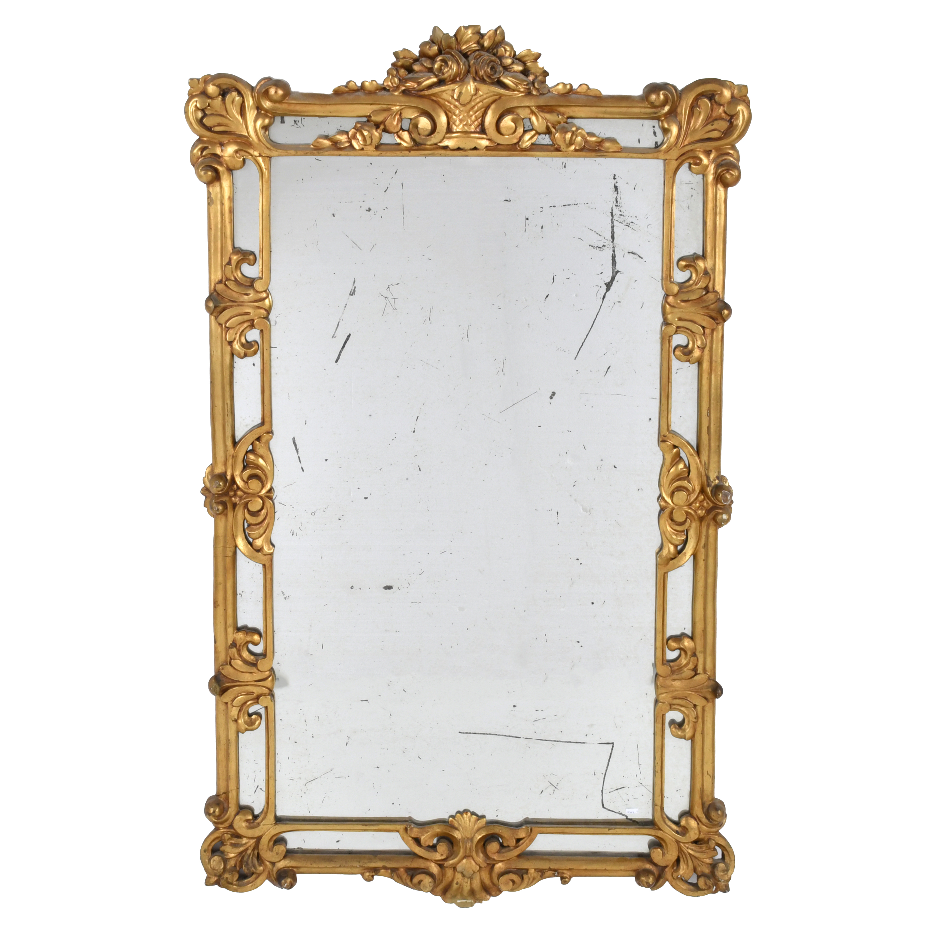 Napoleon III style wall mirror, first half 20th century.