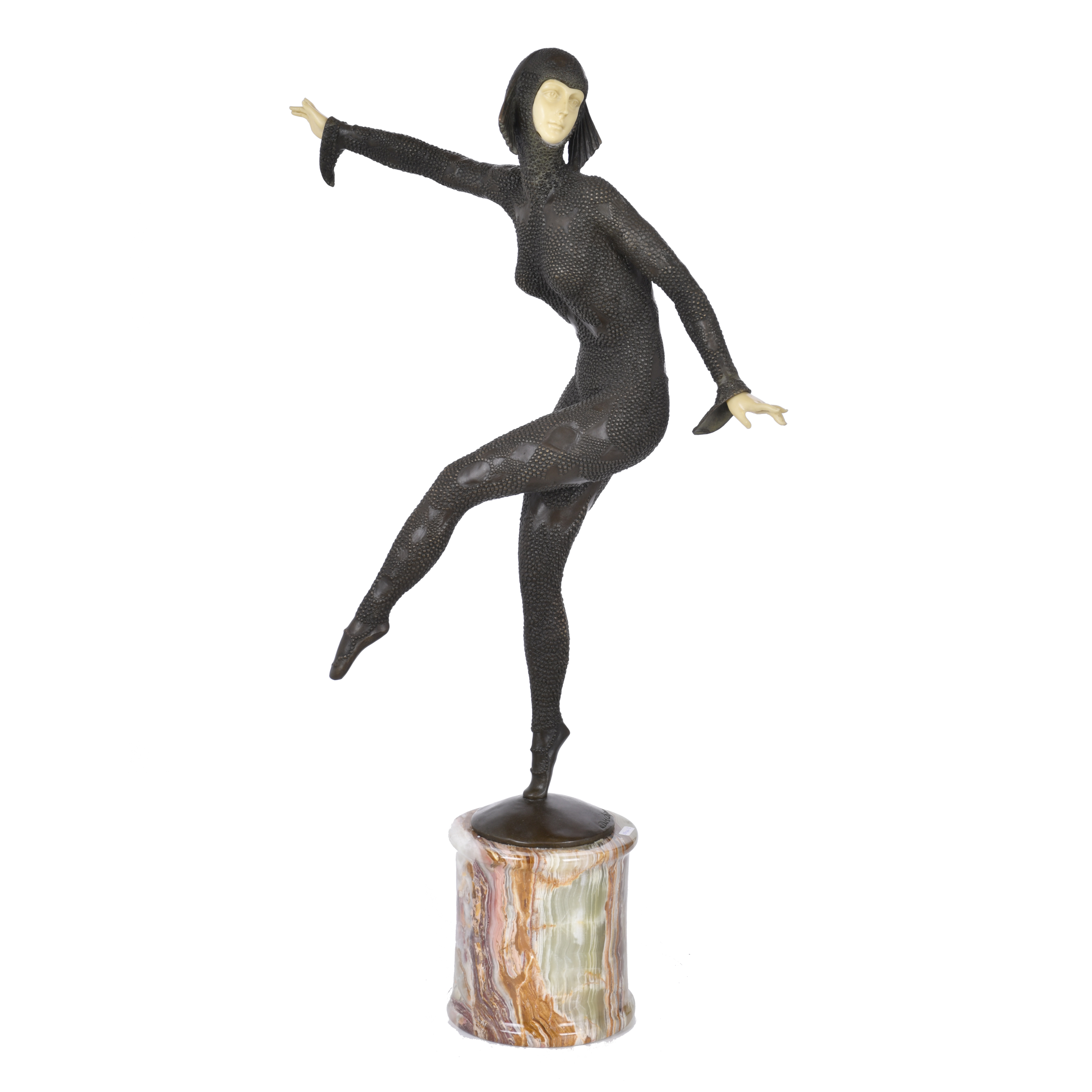 AFTER MODELS BY DEMÉTRE CHIPARUS (1886-1947).  "Dancer".