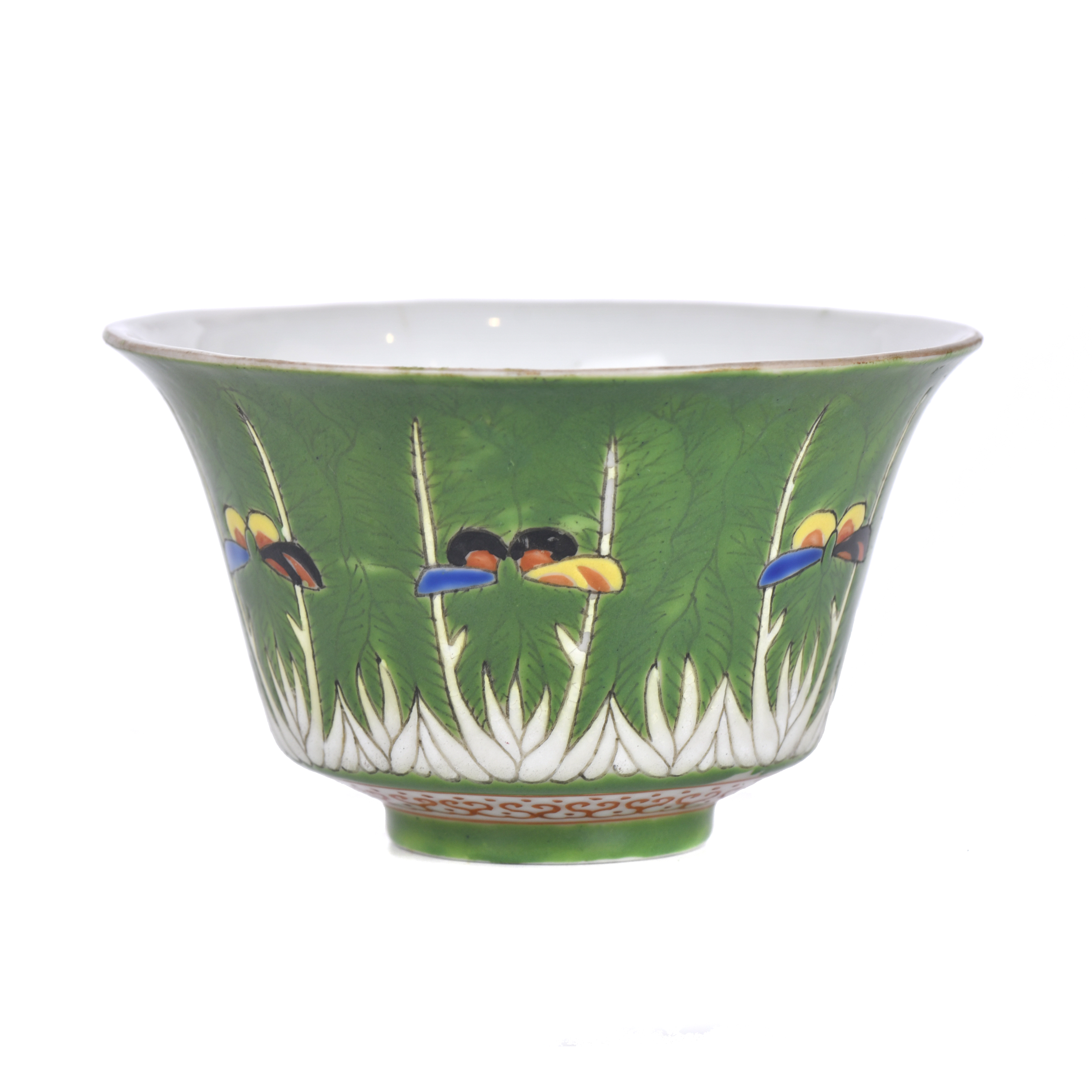 Chinese Green Family tea cup, 20th century.